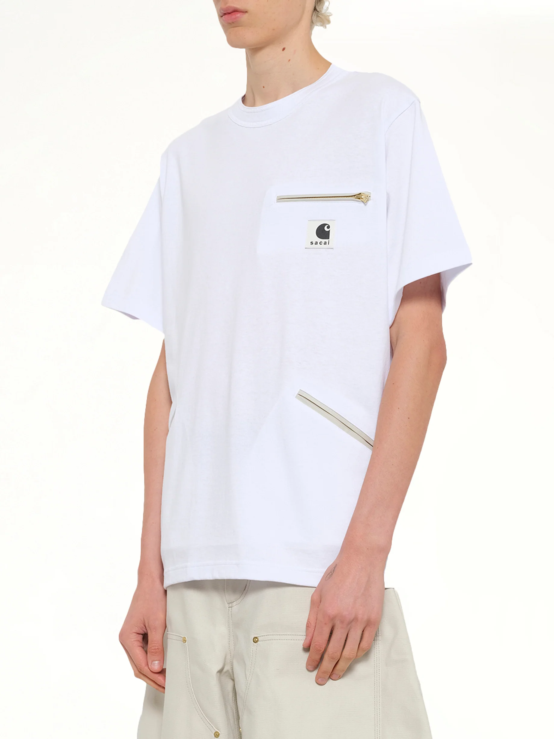Carhartt WIP Cotton Jersey T-Shirt in White - Image 3