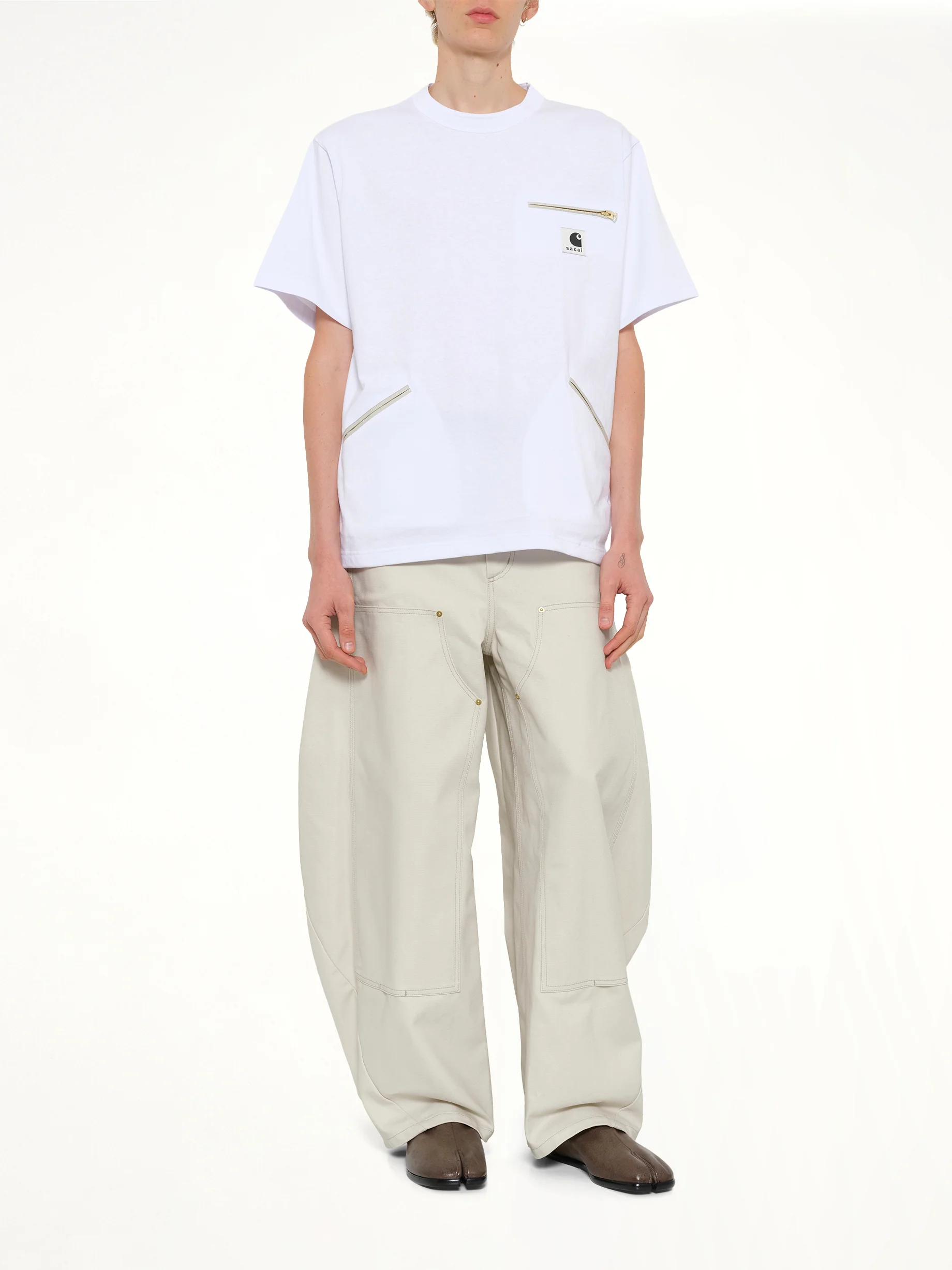 Carhartt WIP Cotton Jersey T-Shirt in White - Image 4