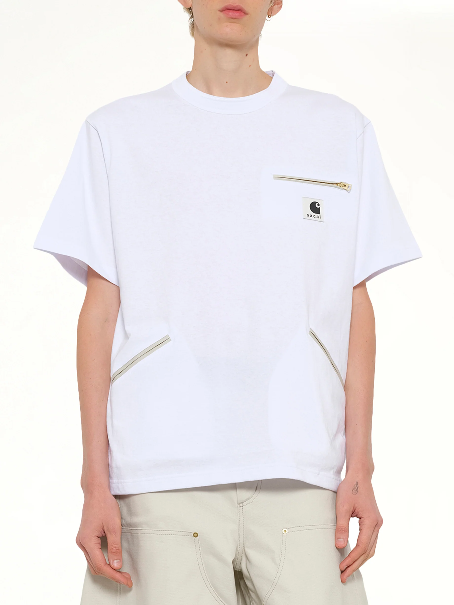 Carhartt WIP Cotton Jersey T-Shirt in White - Image 6