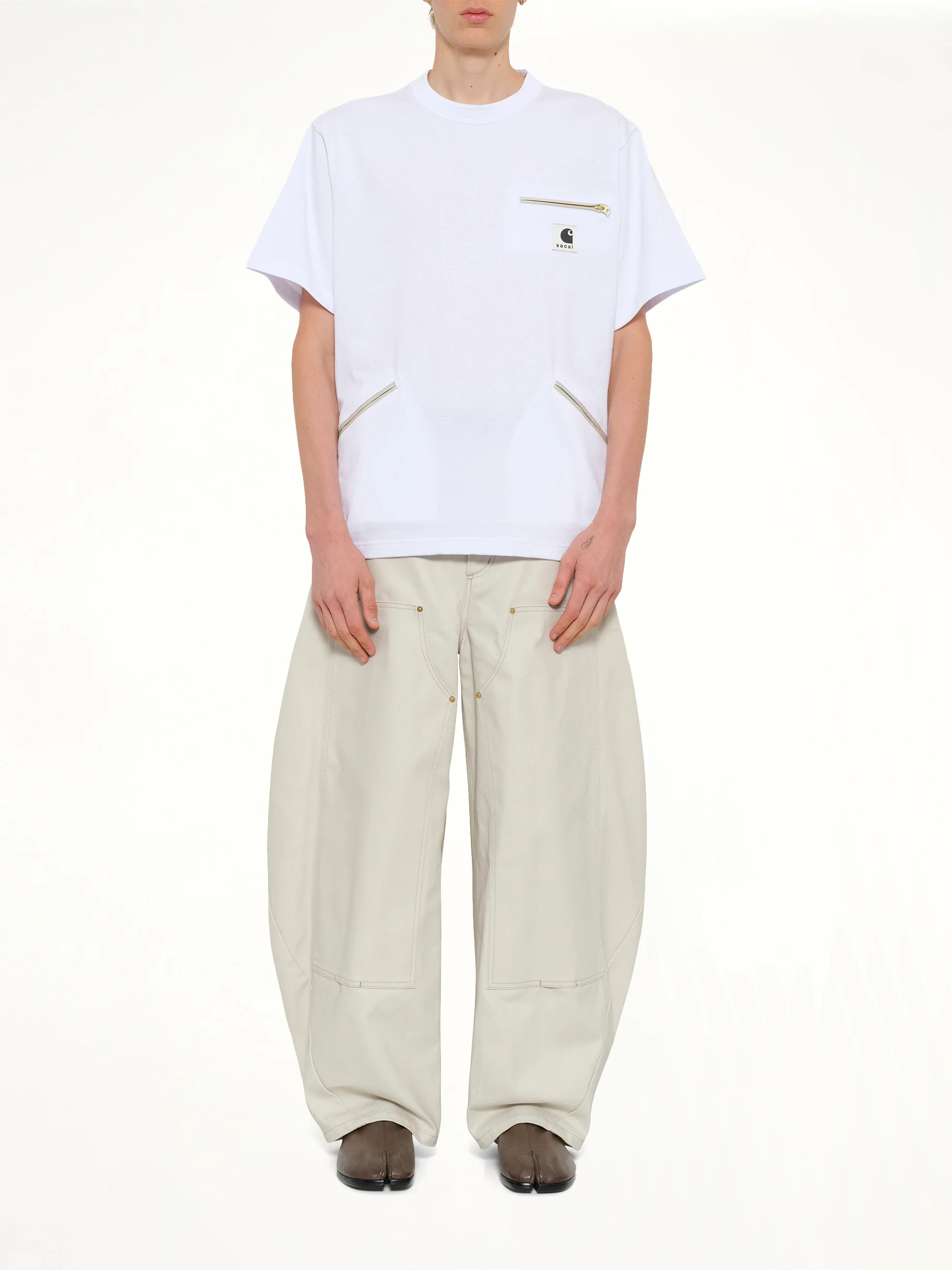 Carhartt WIP Cotton Jersey T-Shirt in White - Image 7