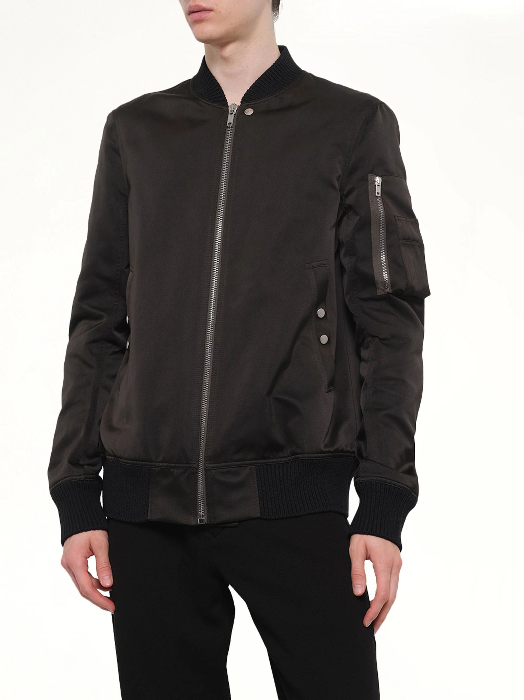 Classic Flight Jacket in Black - Image 6