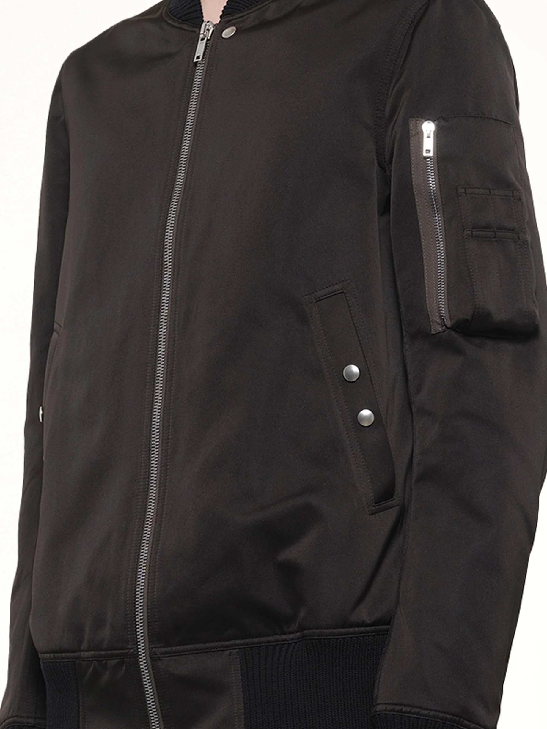 Classic Flight Jacket in Black - Image 8
