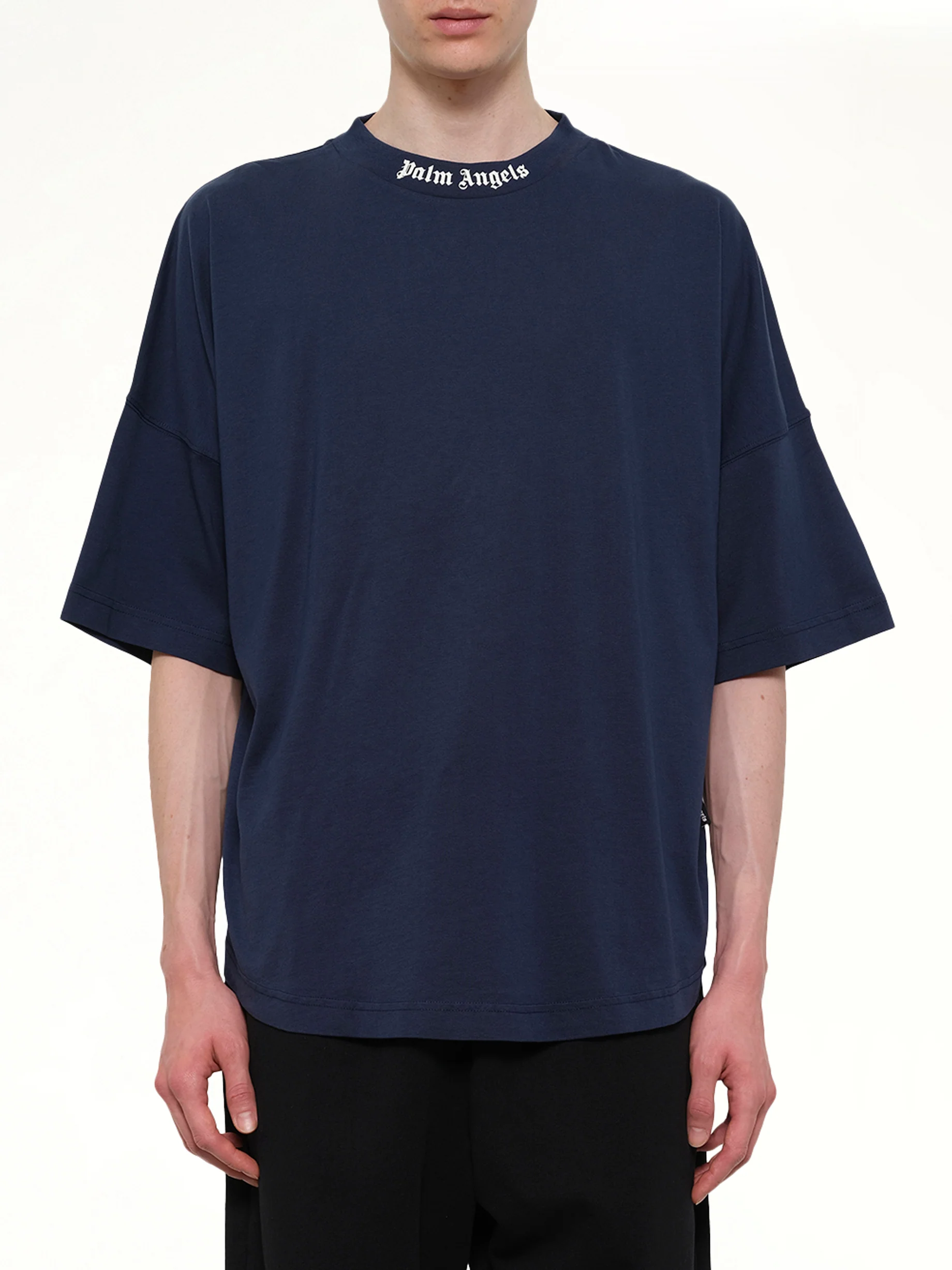 Classic Logo Over T-Shirt in Navy Blue - Image 2