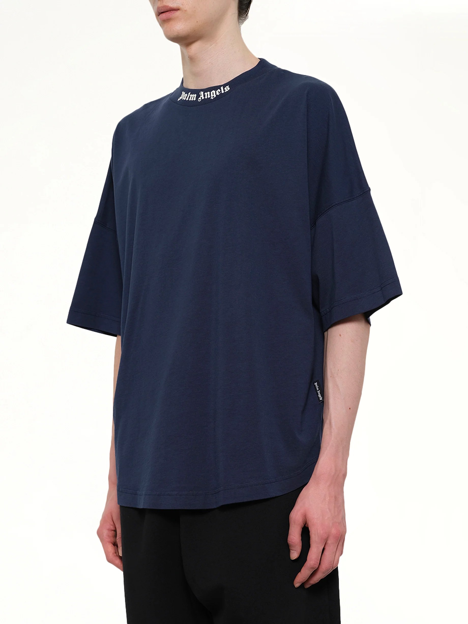 Classic Logo Over T-Shirt in Navy Blue - Image 3