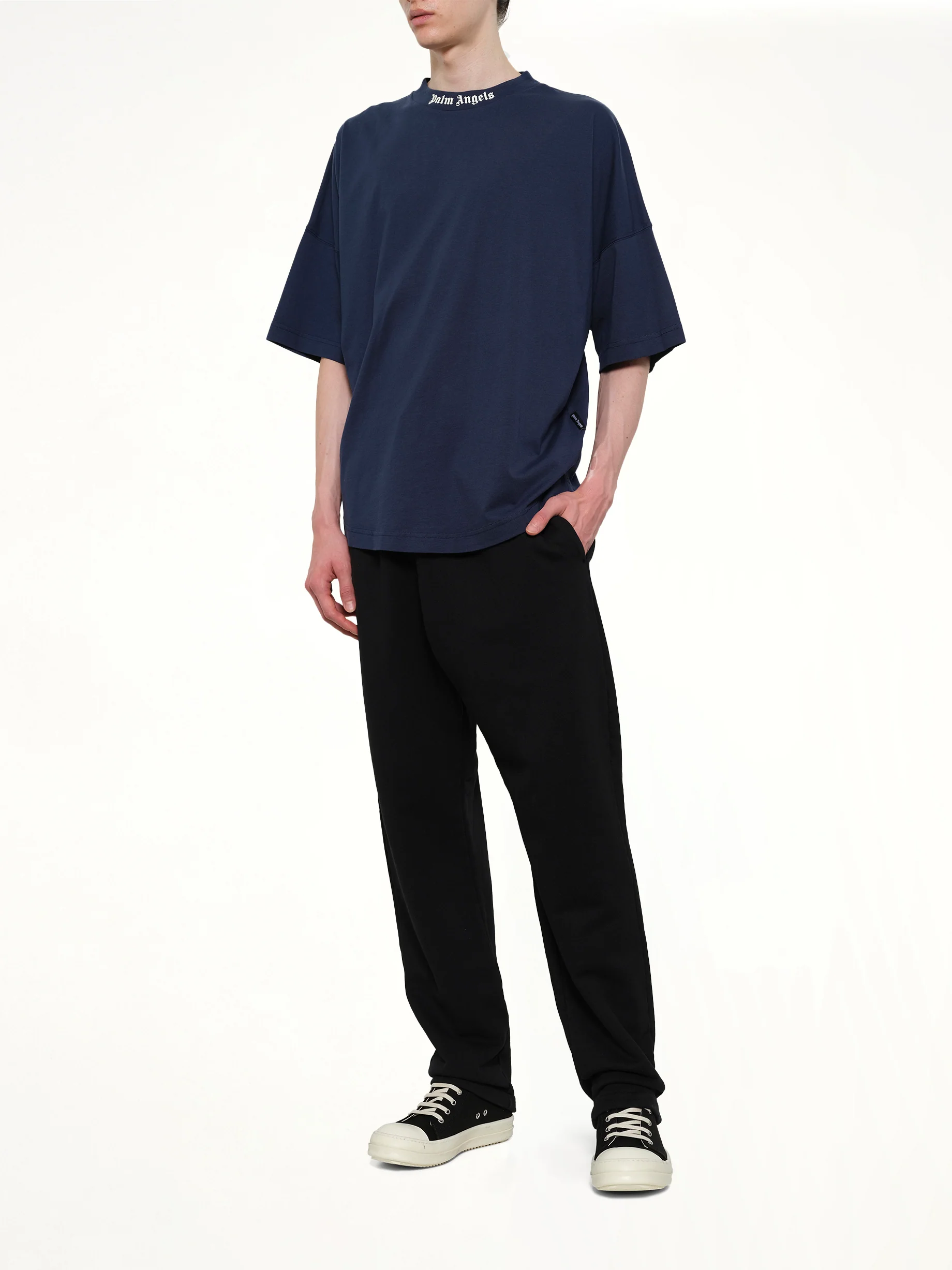 Classic Logo Over T-Shirt in Navy Blue - Image 4