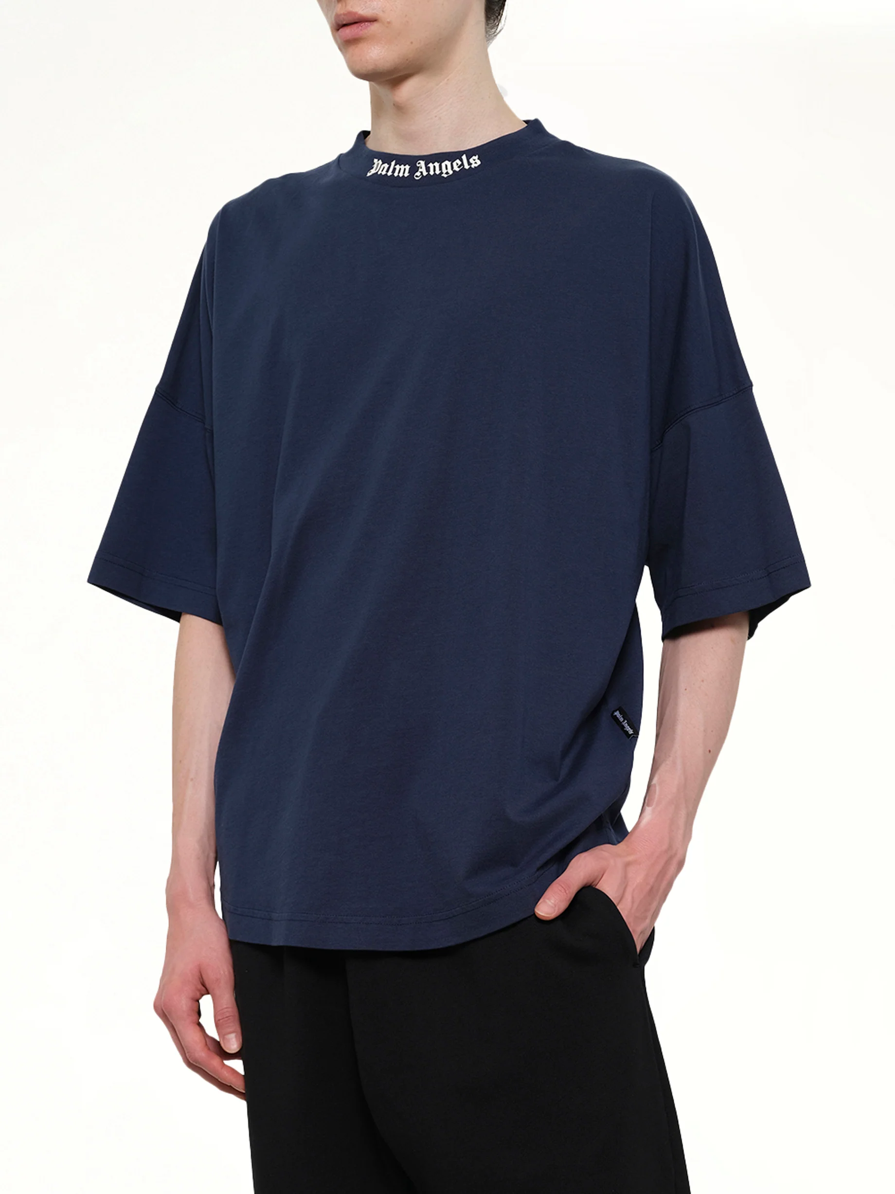 Classic Logo Over T-Shirt in Navy Blue - Image 6