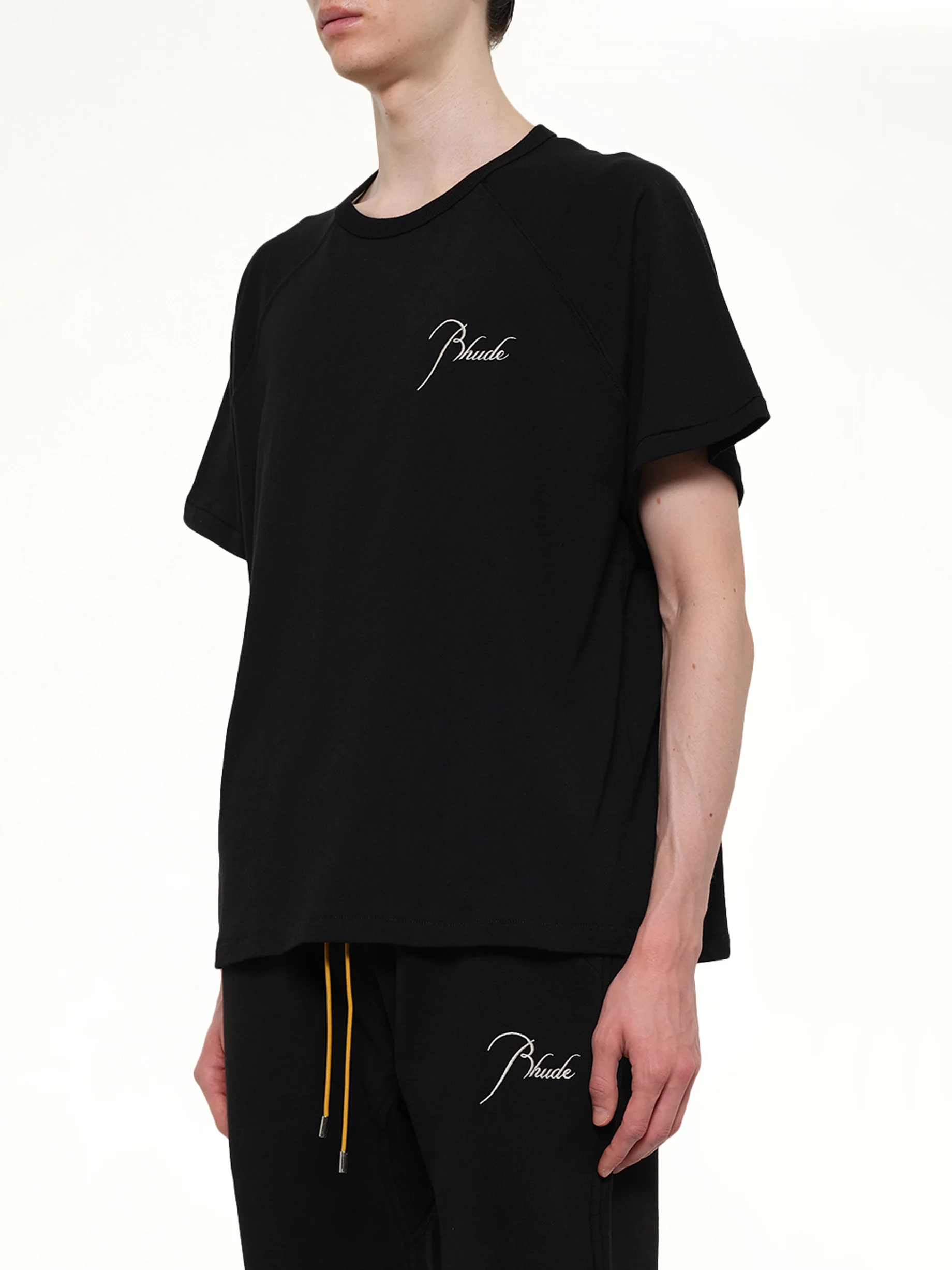 Classique Raglan T-Shirt in Black/White - Image 3
