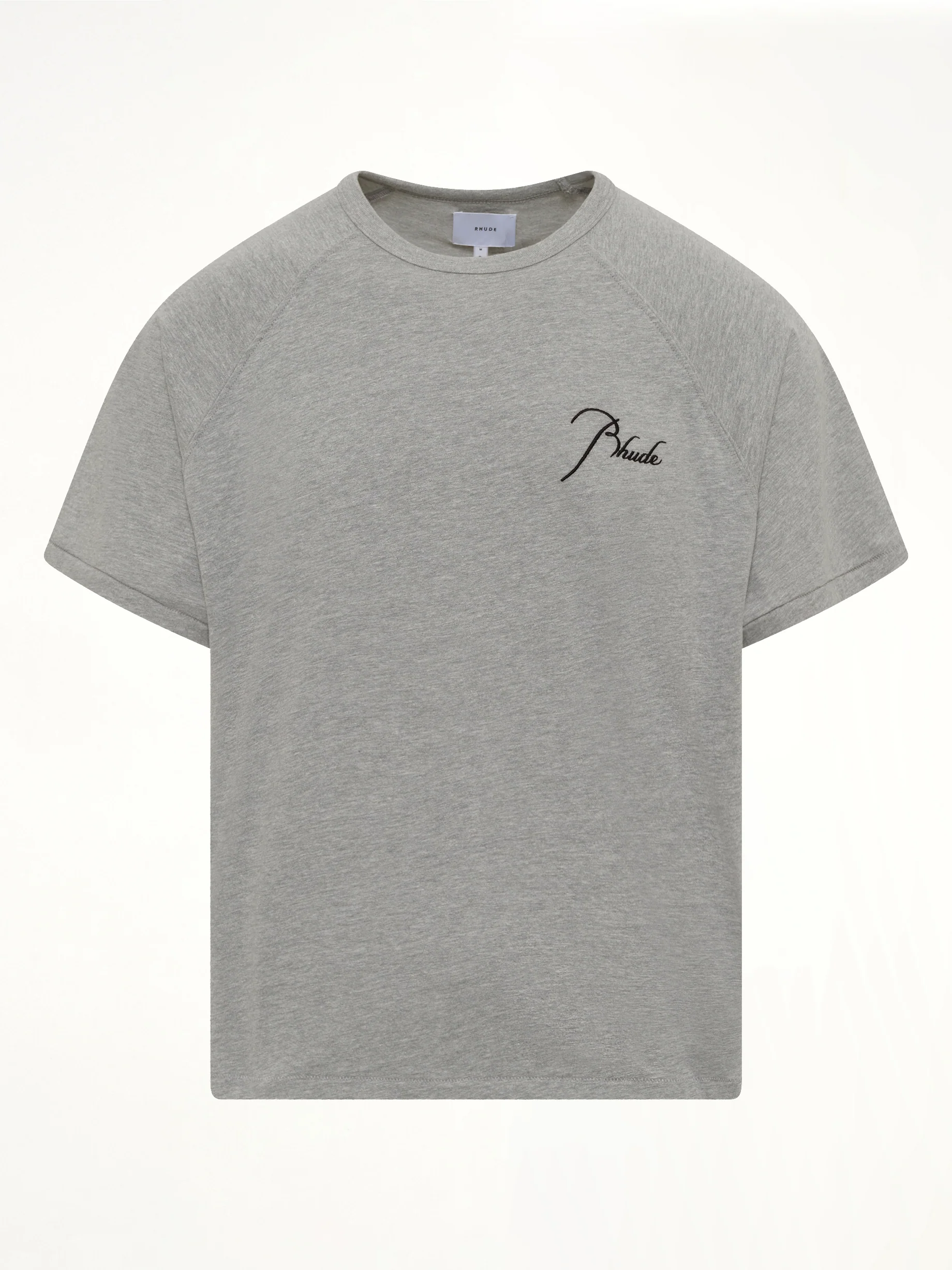Classique Raglan T-Shirt in Heather Grey/Black - Image 2
