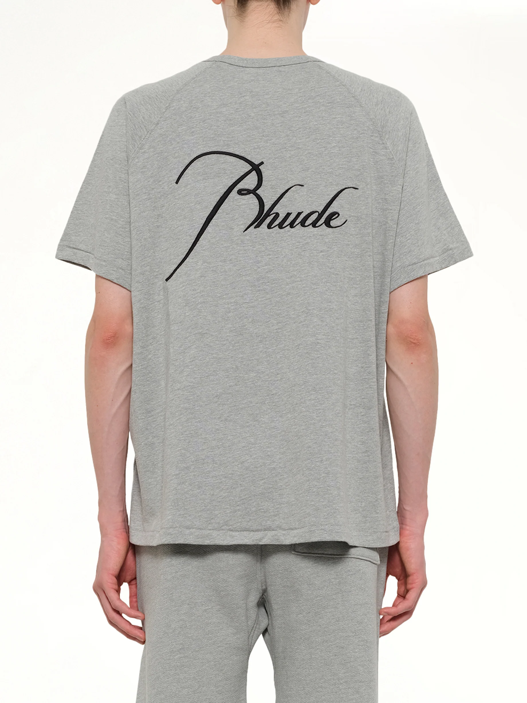 Classique Raglan T-Shirt in Heather Grey/Black - Image 5
