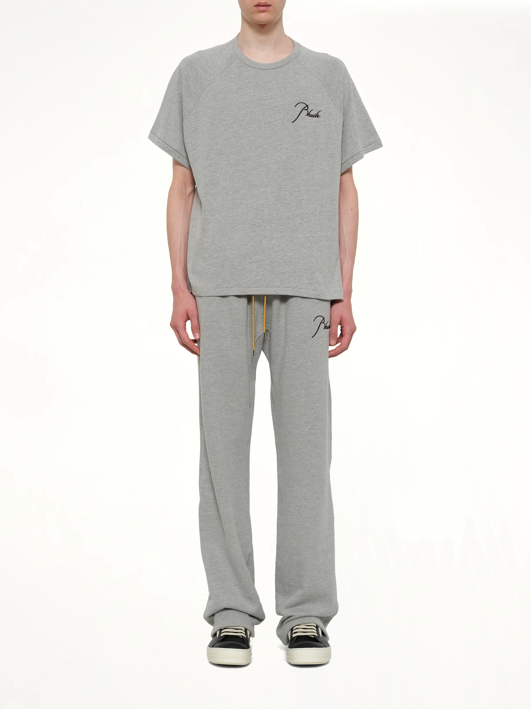Classique Raglan T-Shirt in Heather Grey/Black - Image 7