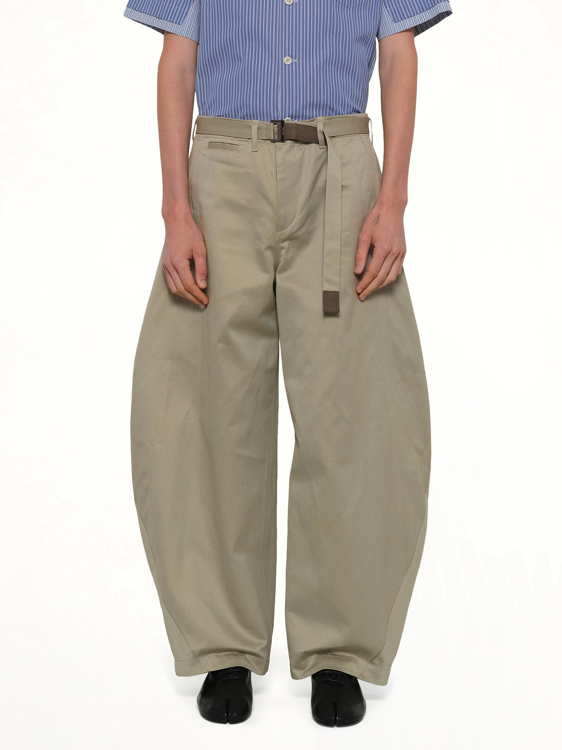 Cotton Chino Pants in Beige