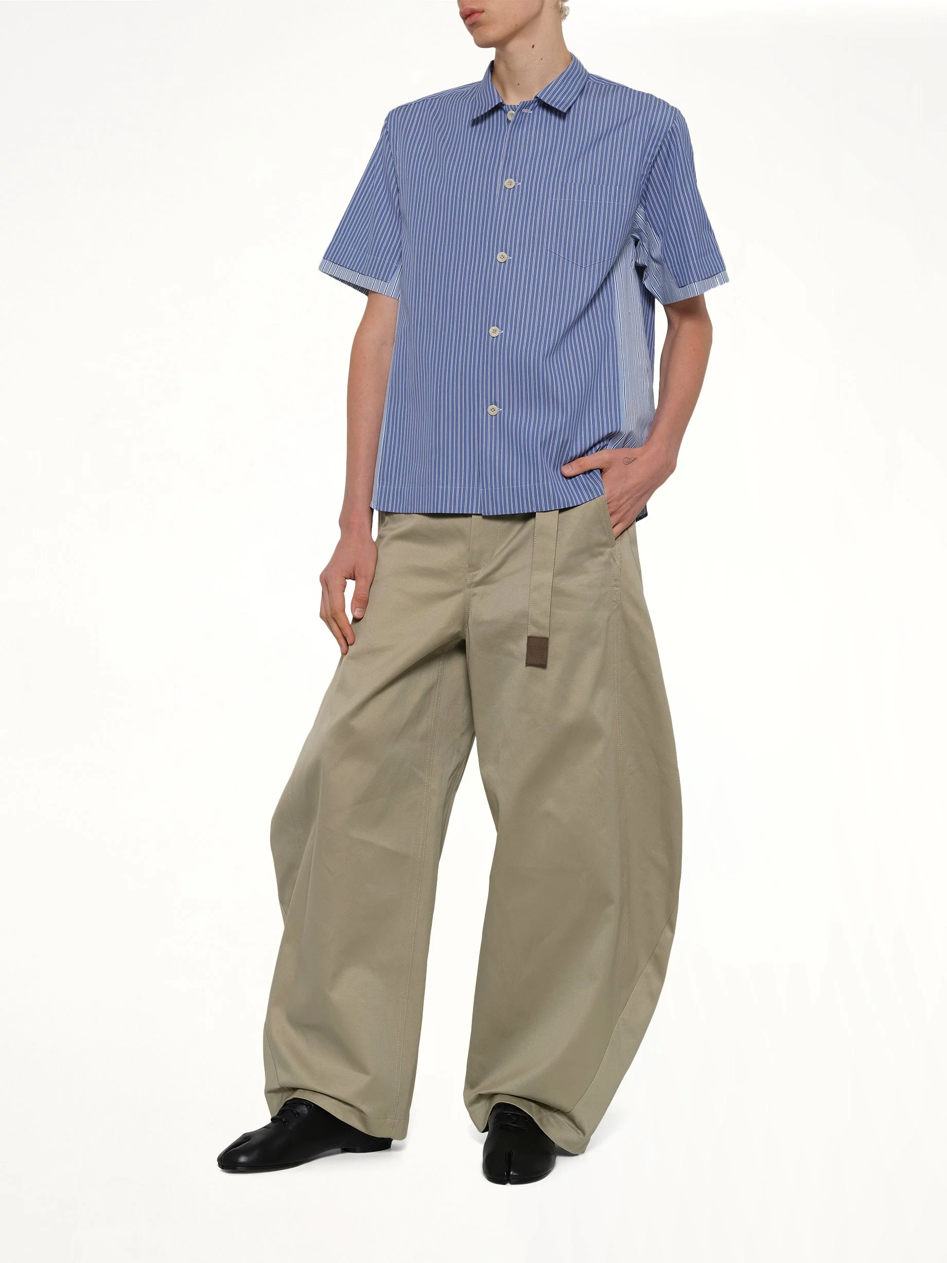 Cotton Chino Pants in Beige - Image 4