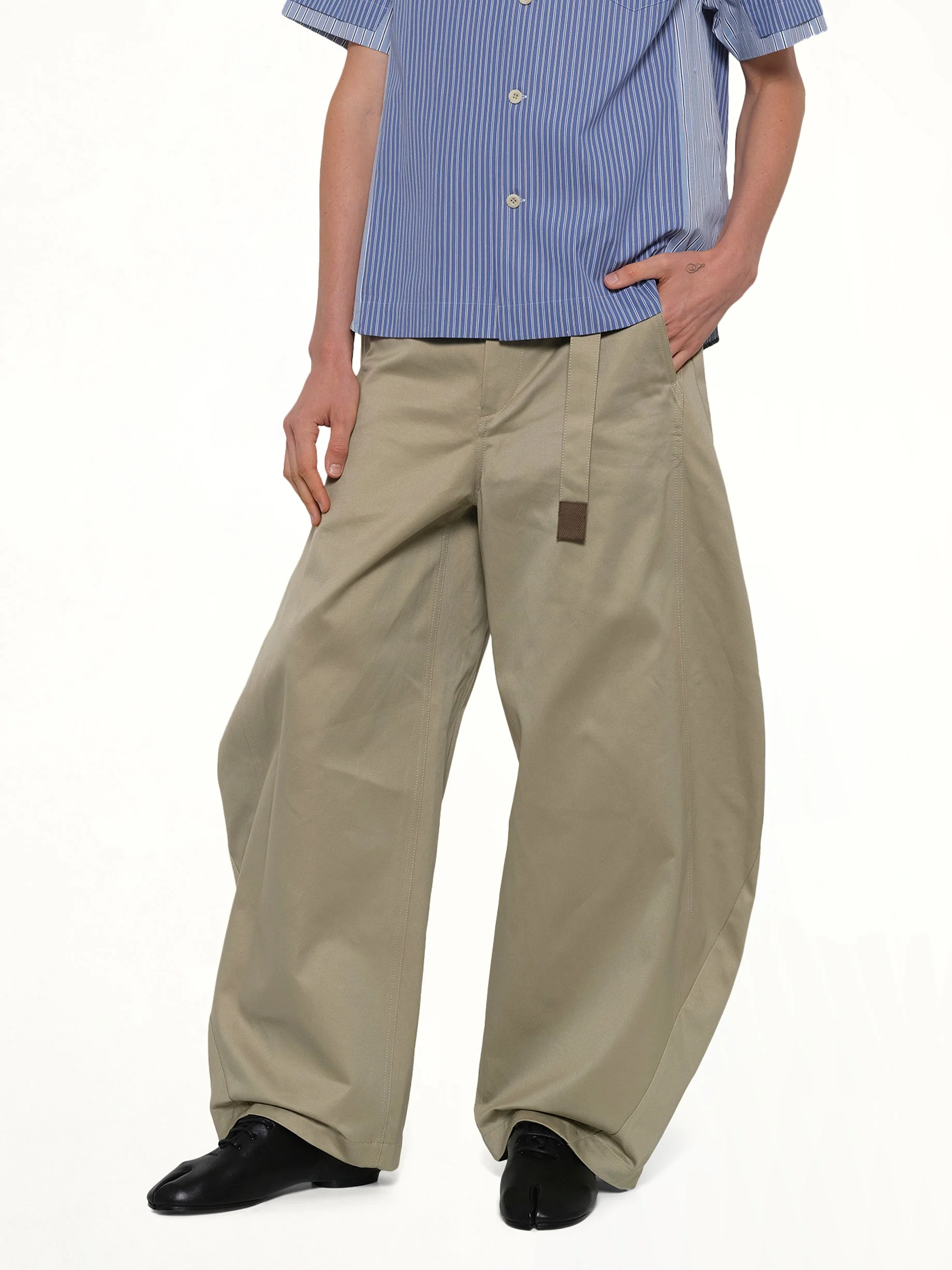 Cotton Chino Pants in Beige - Image 6