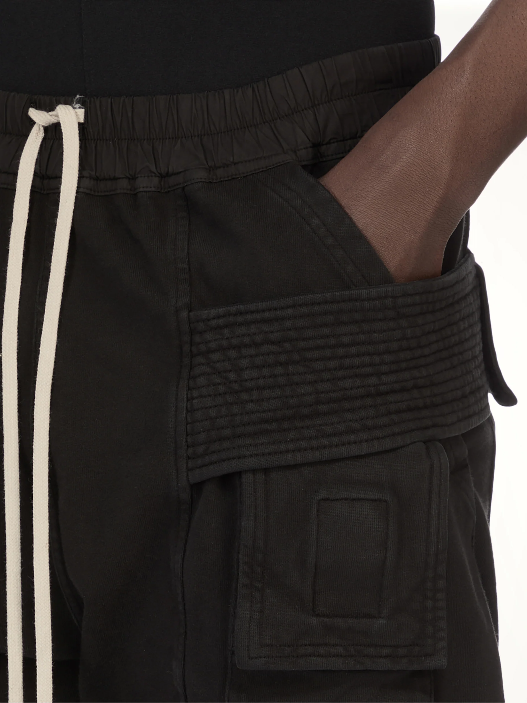 Creatch Cargo Drawstring in Black - Image 4