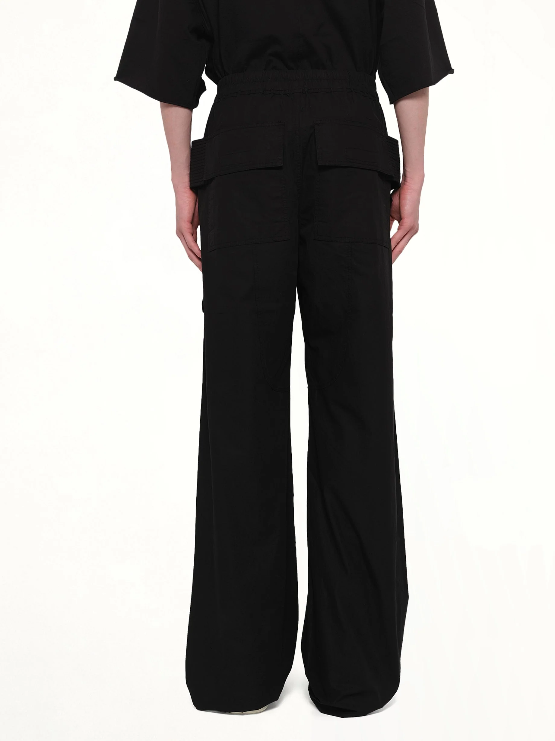 Creatch Wide Cargo Drawstring in Black - Image 5