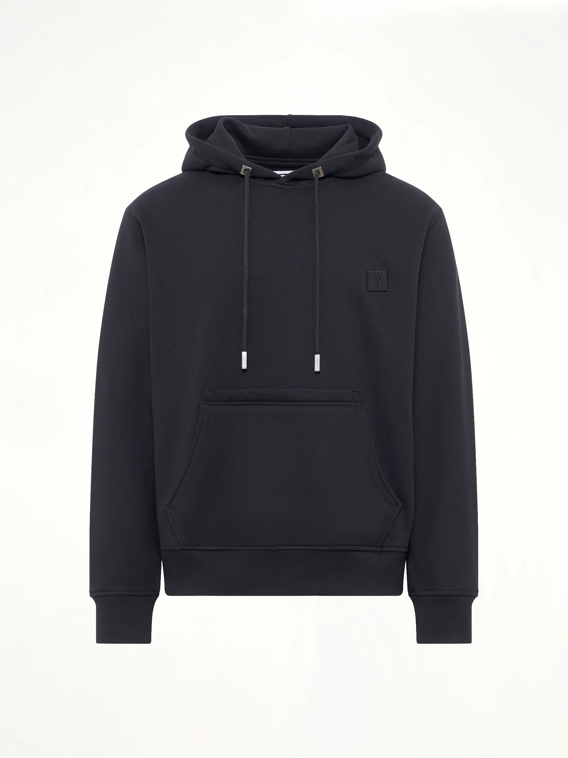 Flower Back Print Hoodie in Black - Image 2