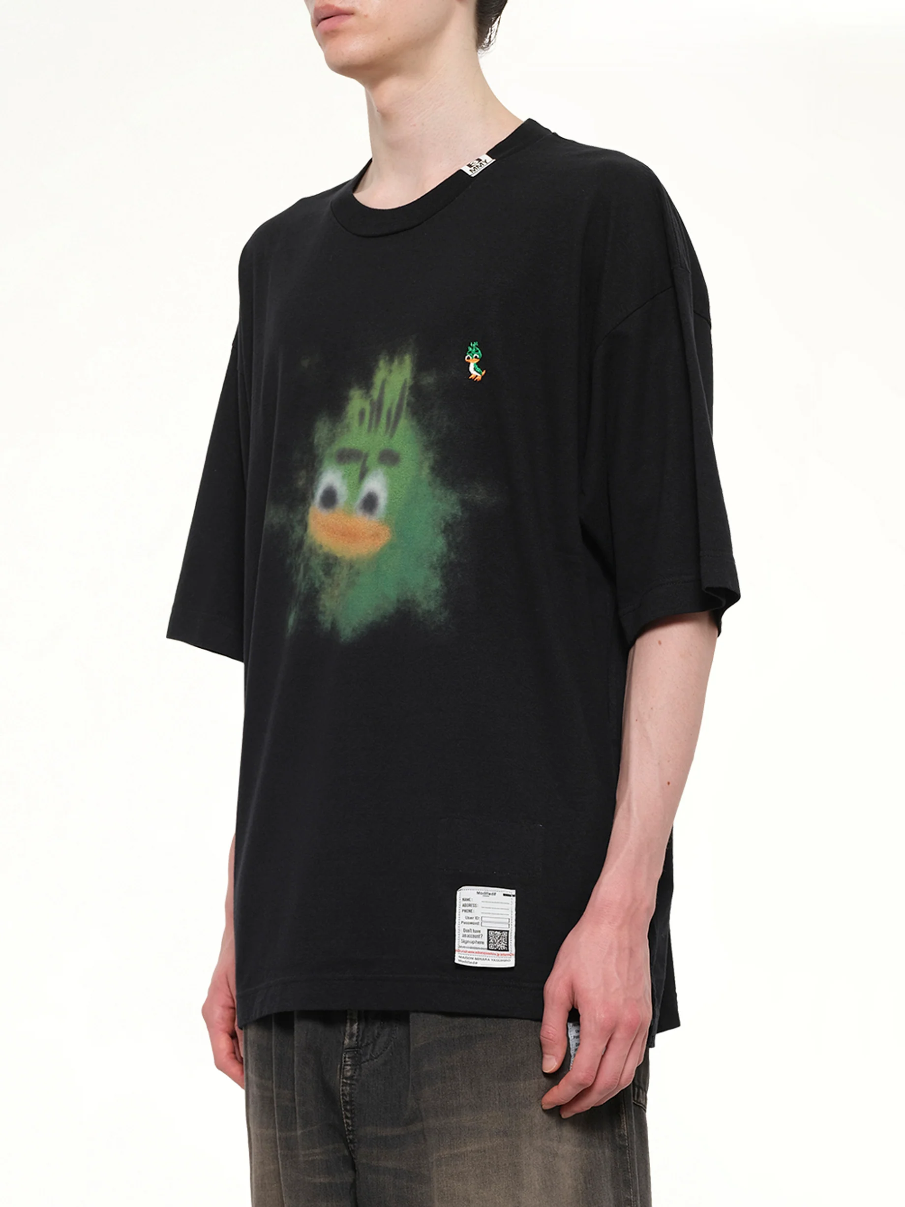 Leon Printed T-Shirt in Black - Image 3