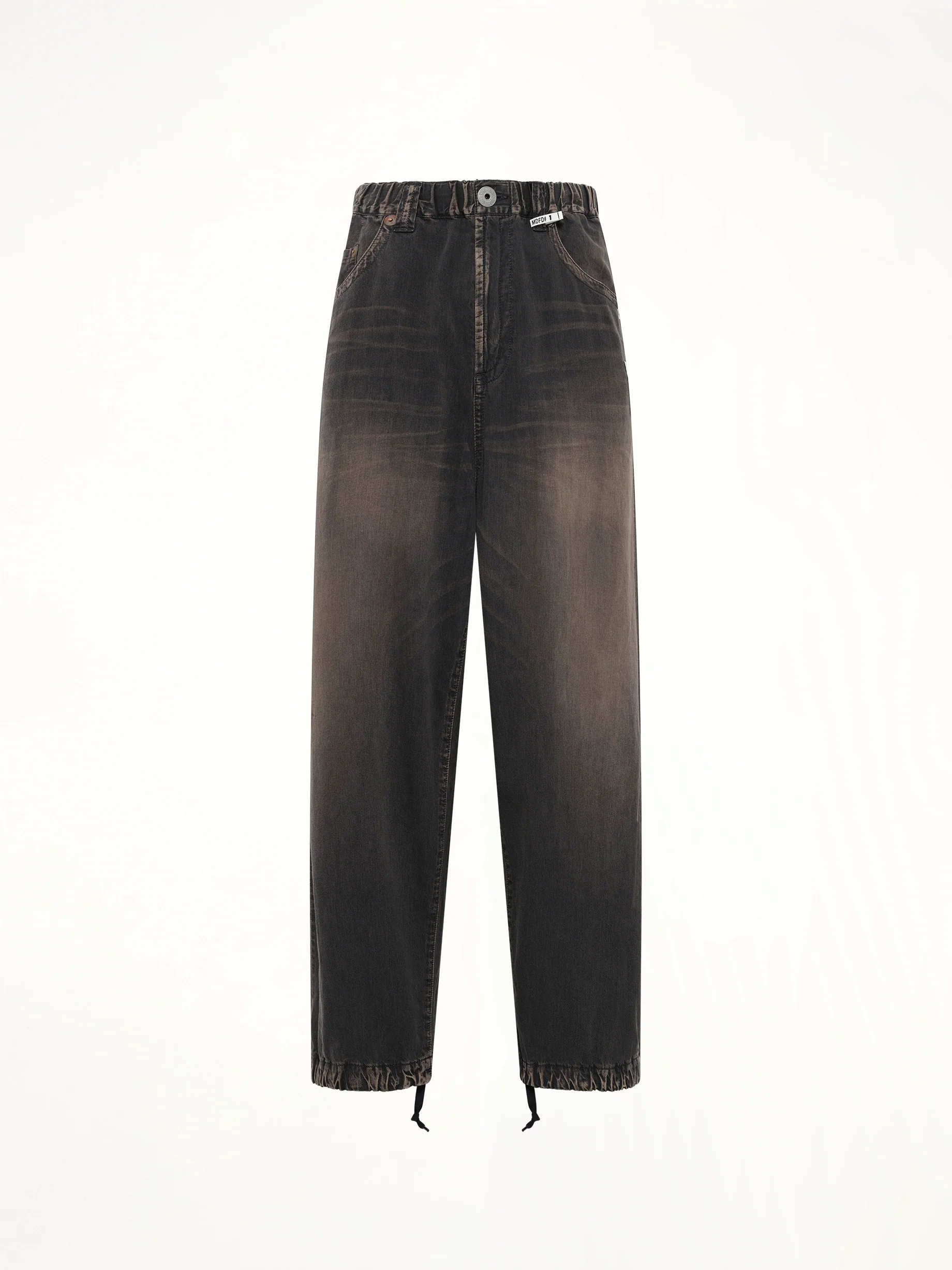 Light Wide Jeans in Black - Image 2