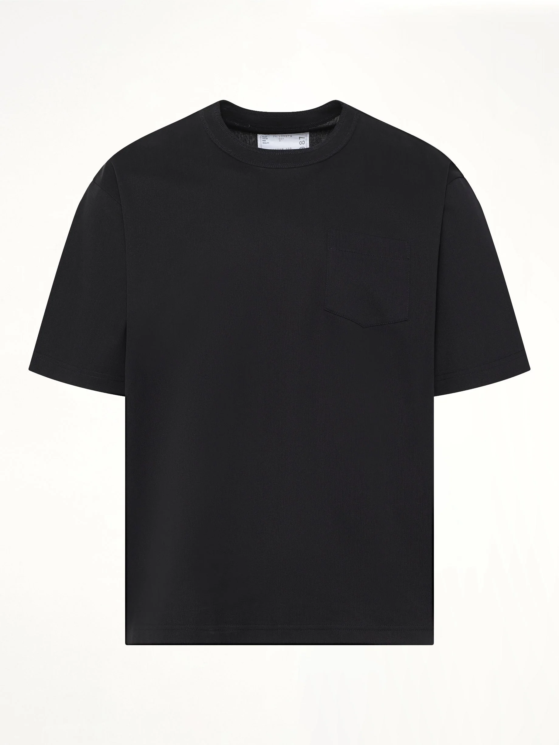 Cotton Jersey T-Shirt in Black - Image 2