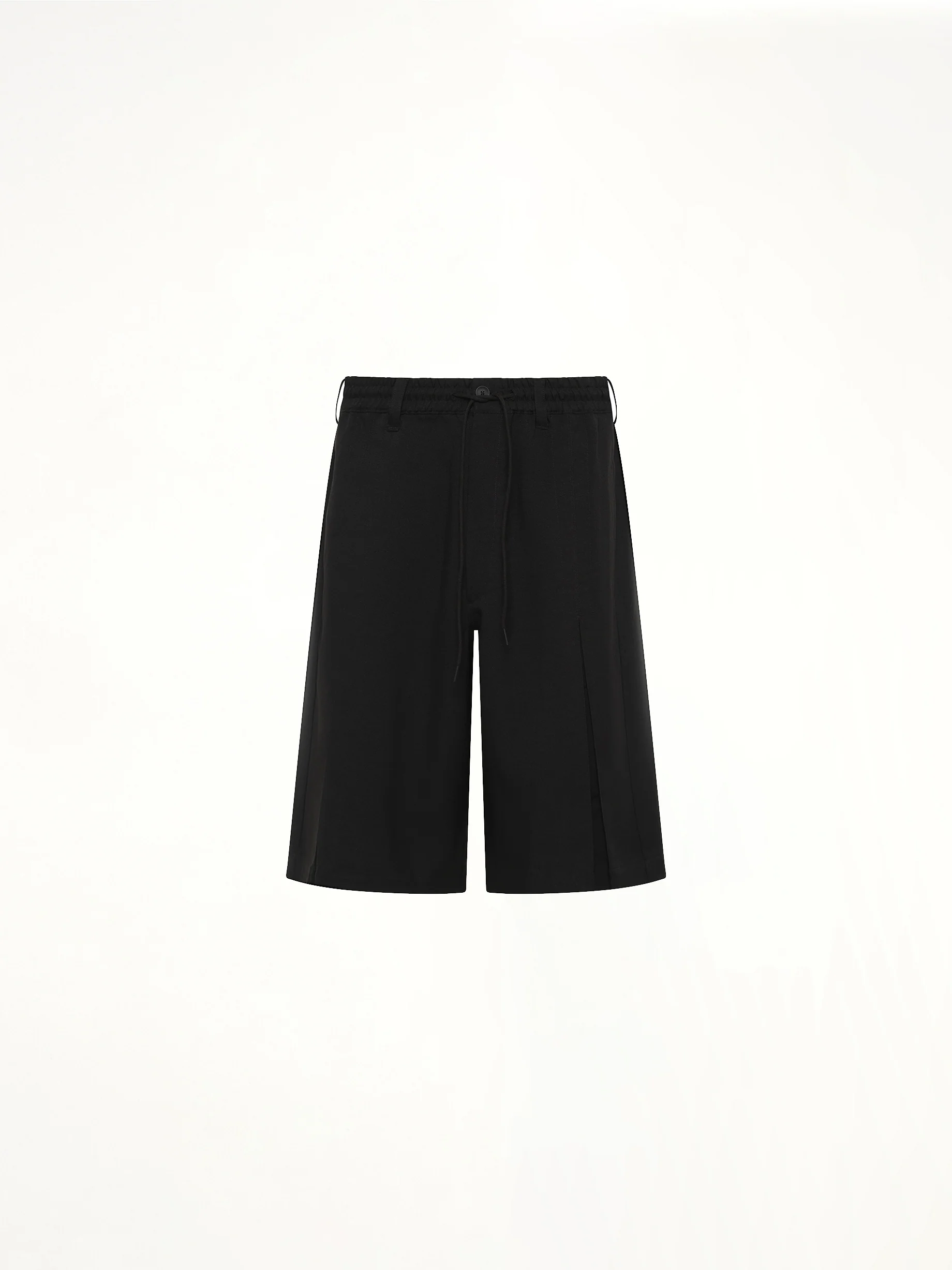 Pleated Shorts in Black - Image 2