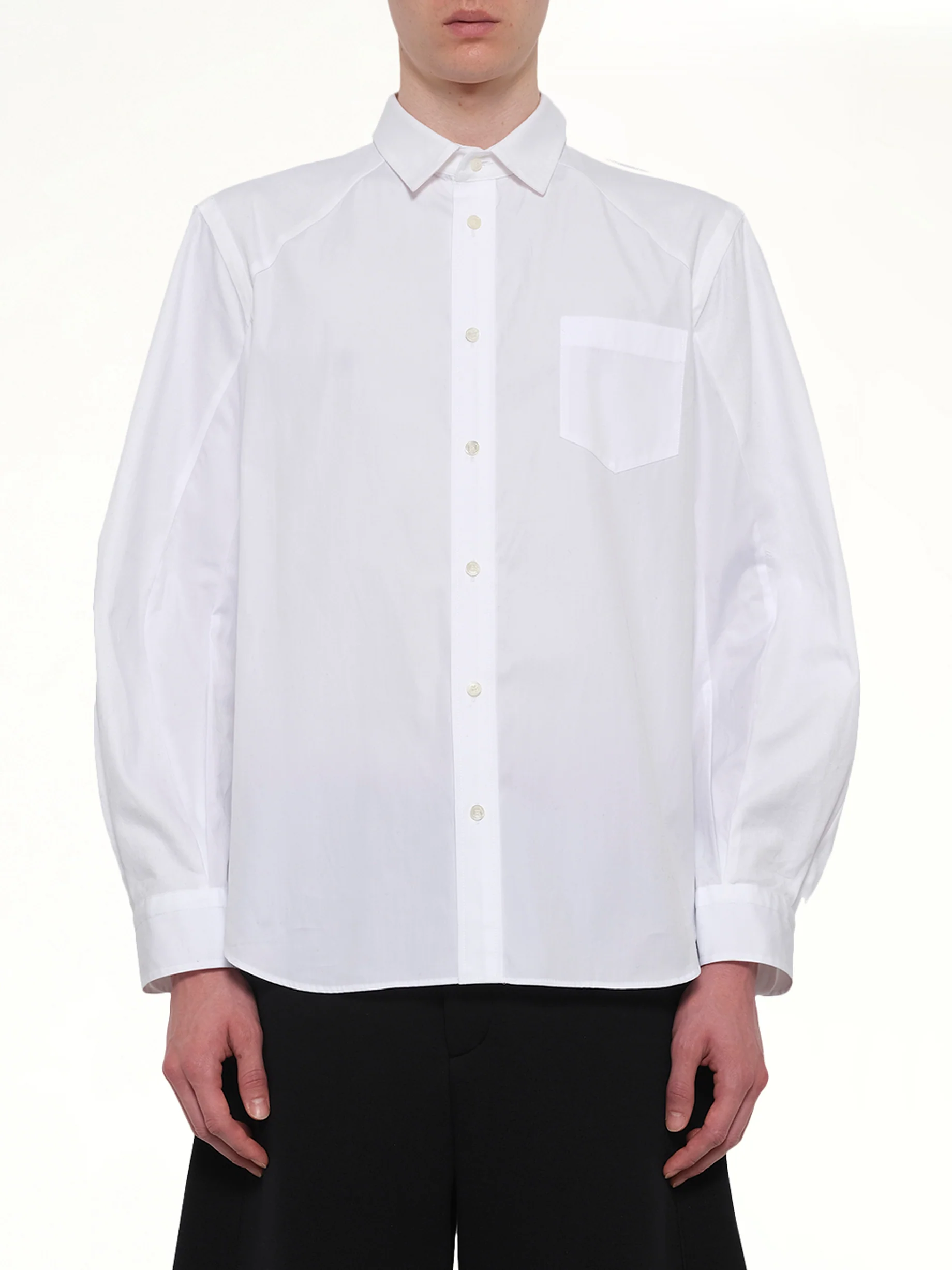 Poplin Shirt in Off White