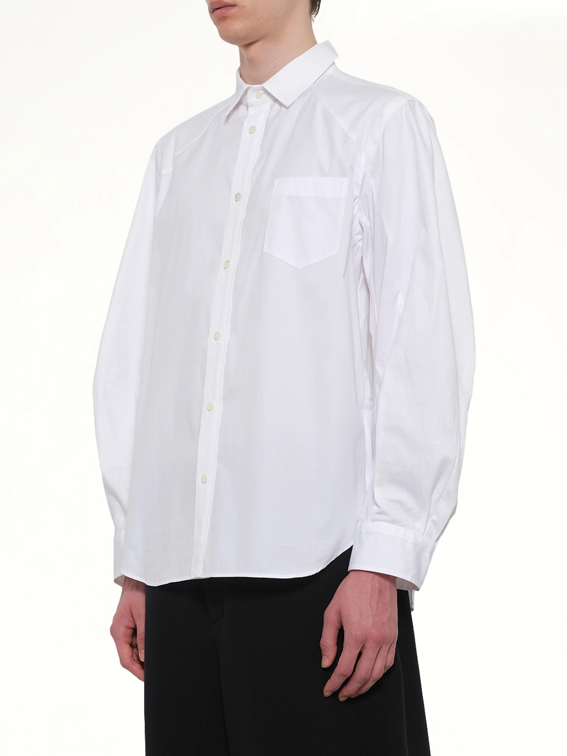 Poplin Shirt in Off White - Image 3