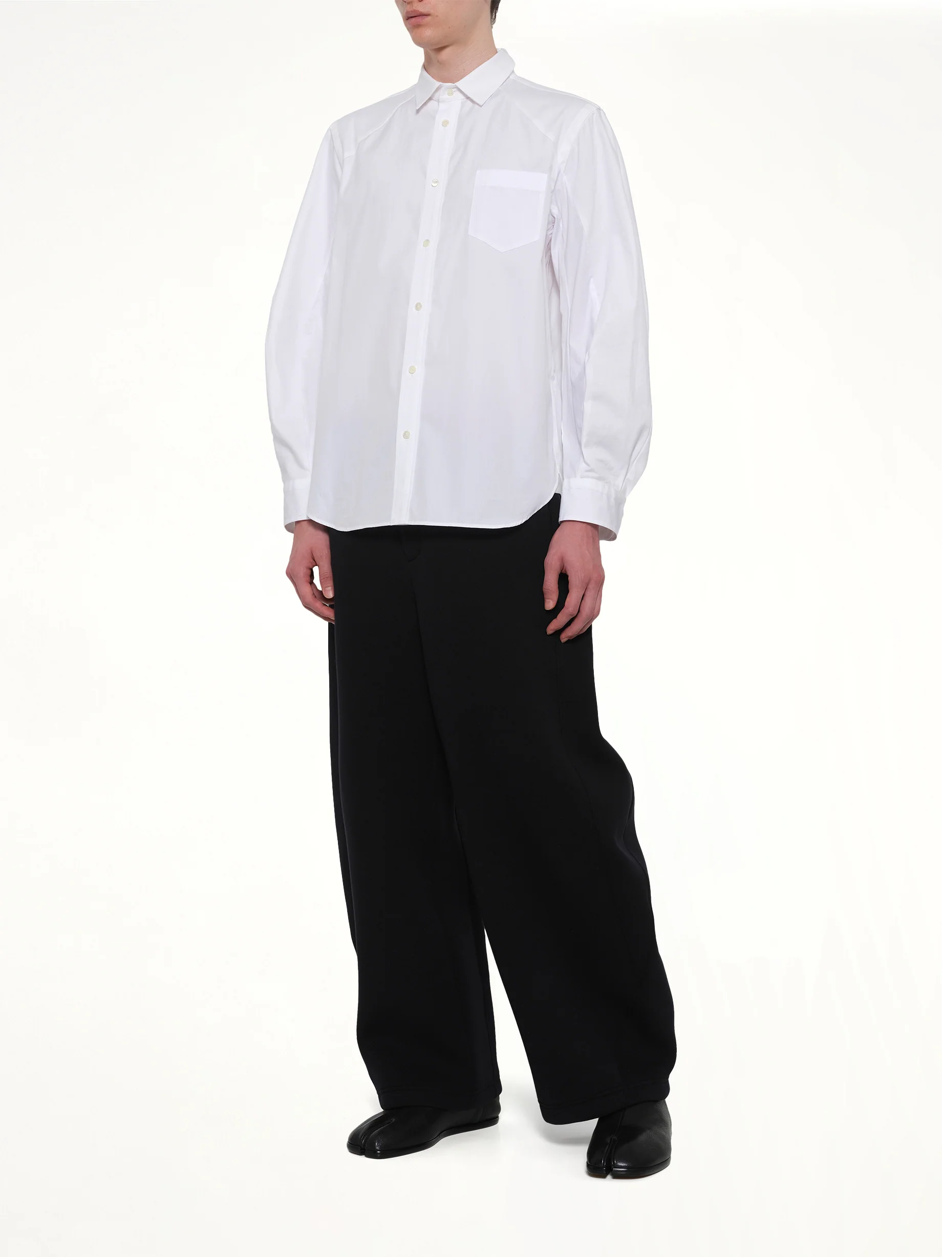 Poplin Shirt in Off White - Image 4