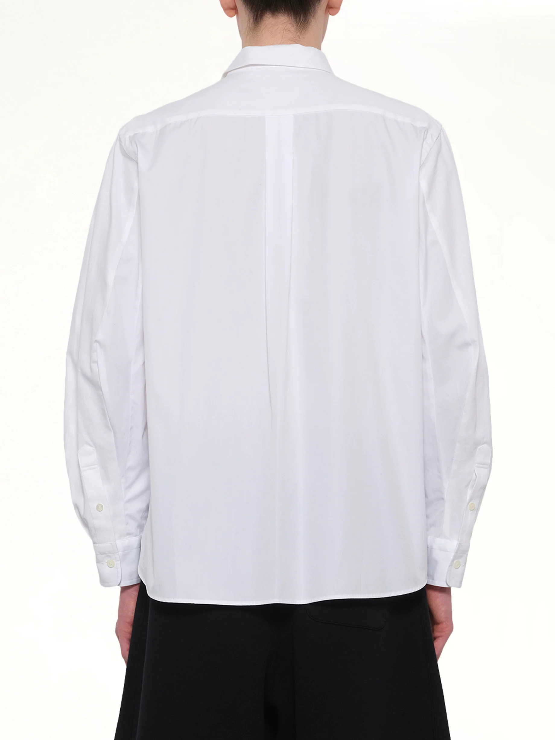 Poplin Shirt in Off White - Image 5