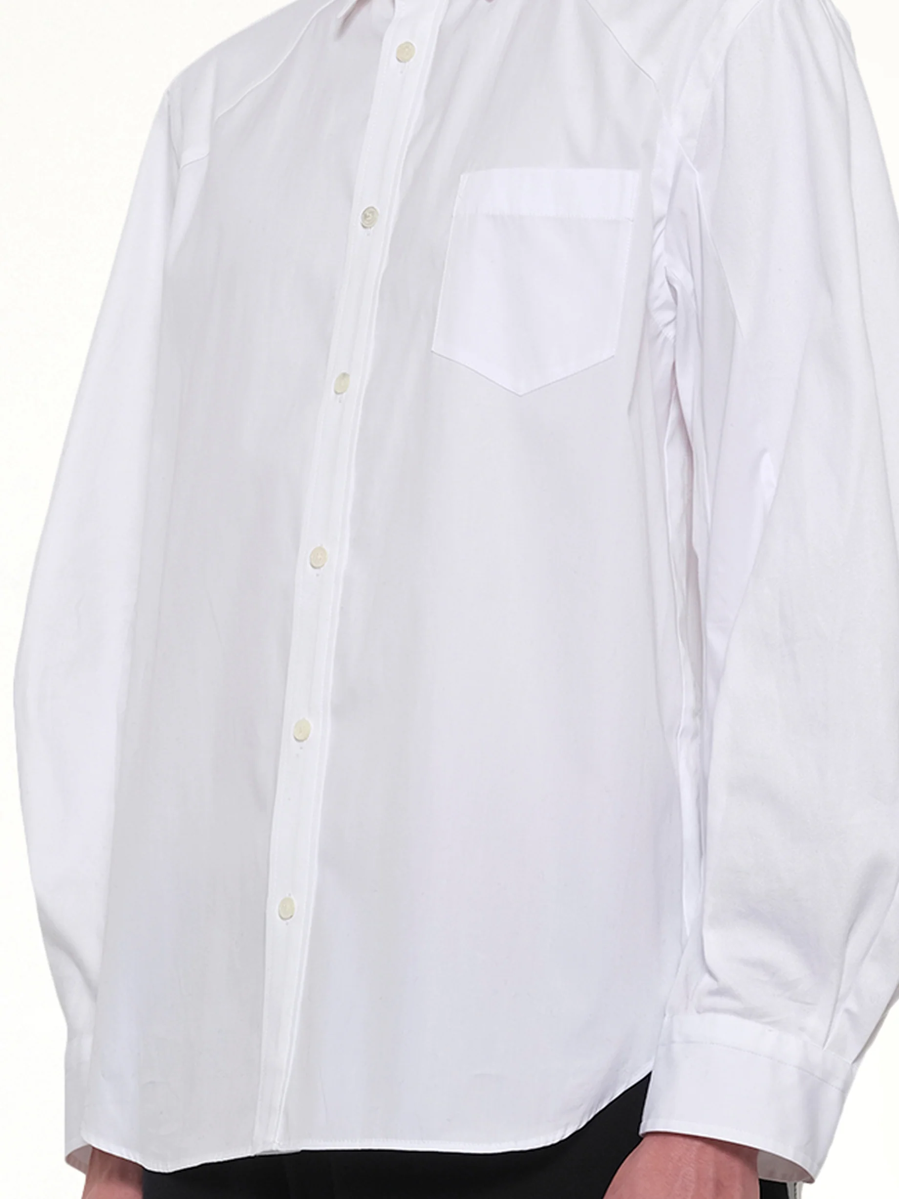 Poplin Shirt in Off White - Image 6