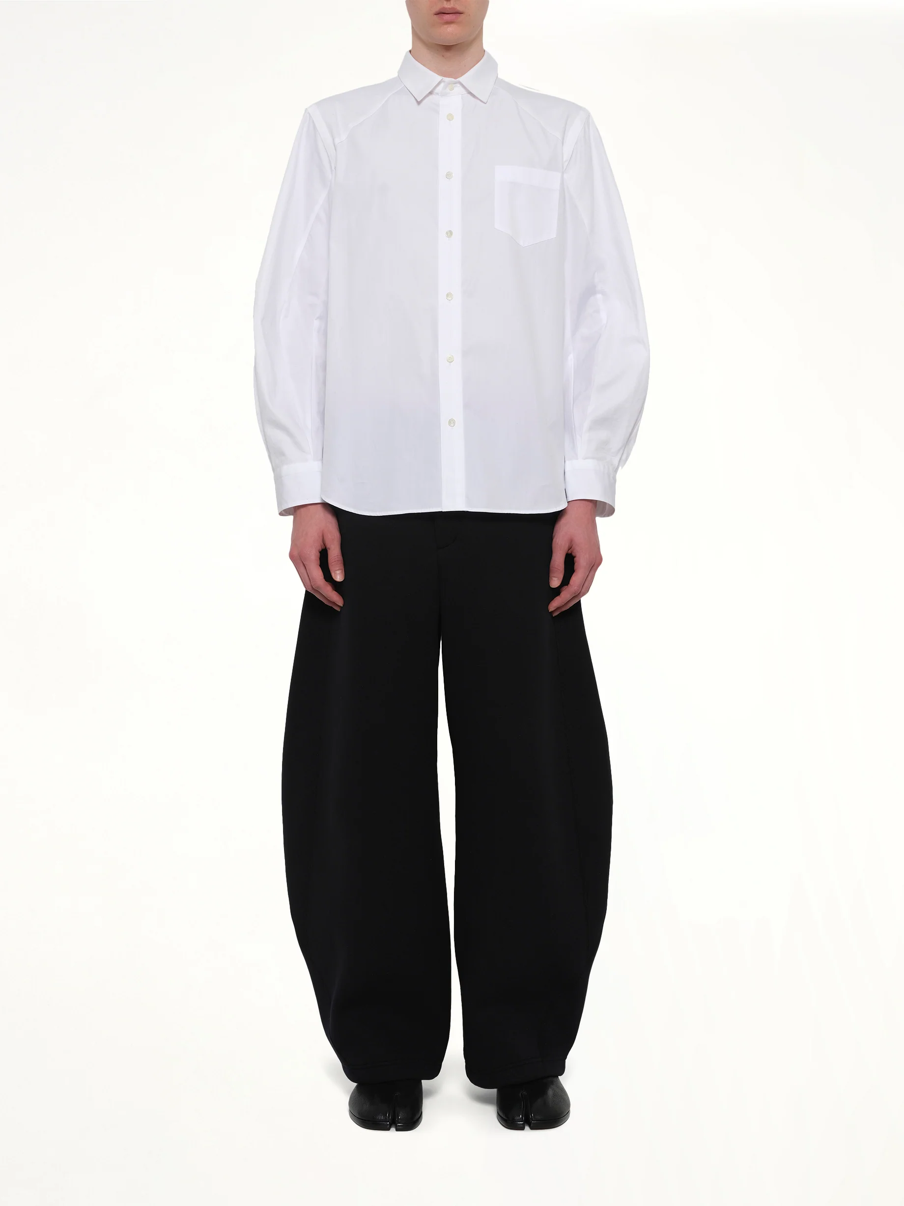Poplin Shirt in Off White - Image 7