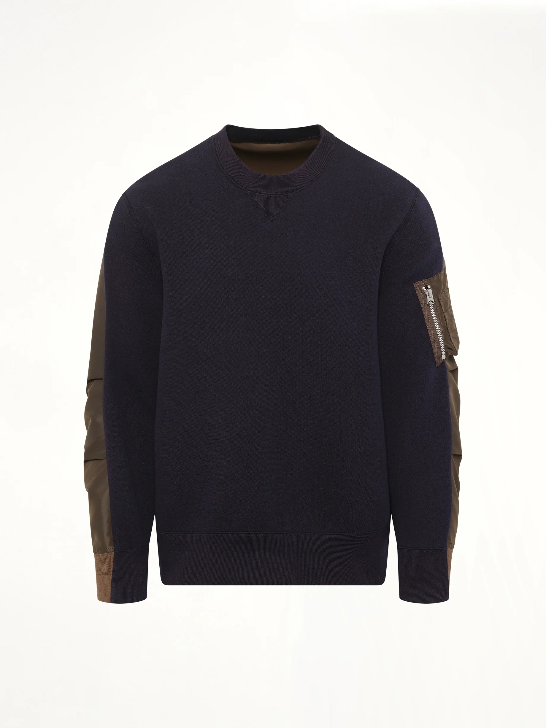 Sponge Sweat Pullover in Navy/Dark Khaki - Image 2
