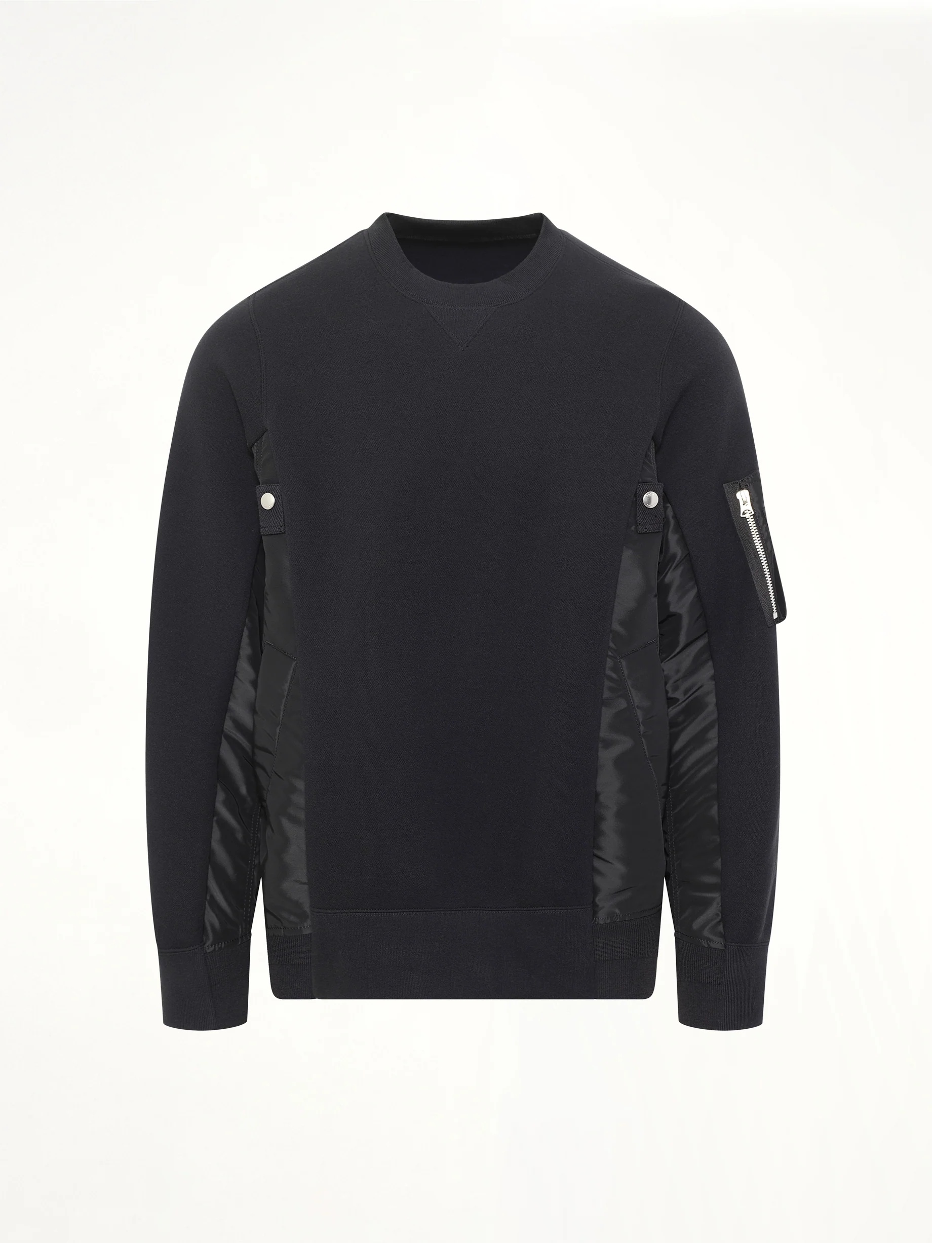 Sponge Sweat x Nylon Twill Pullover in Black - Image 2