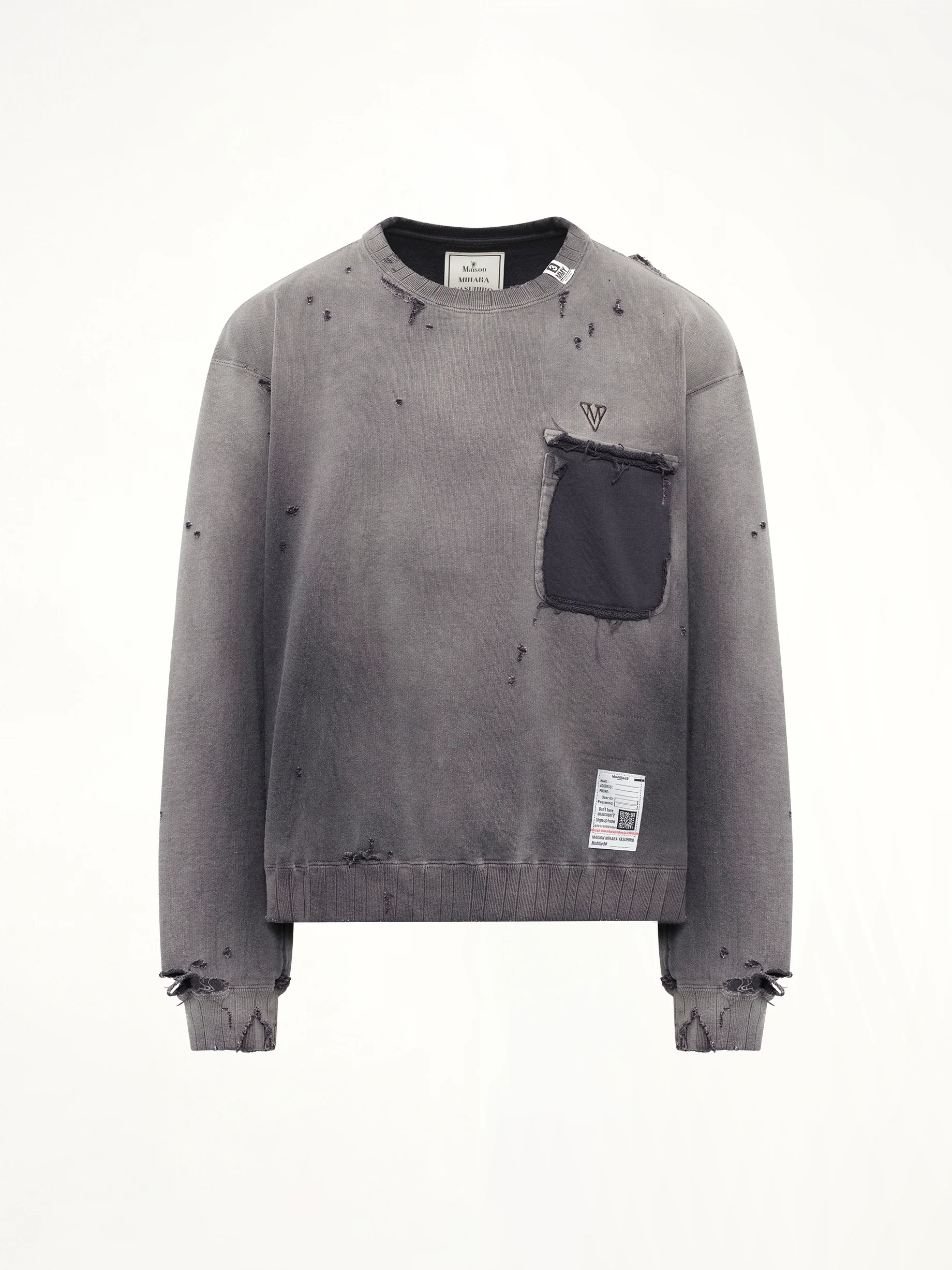 Sun Faded Pullover in Black - Image 2