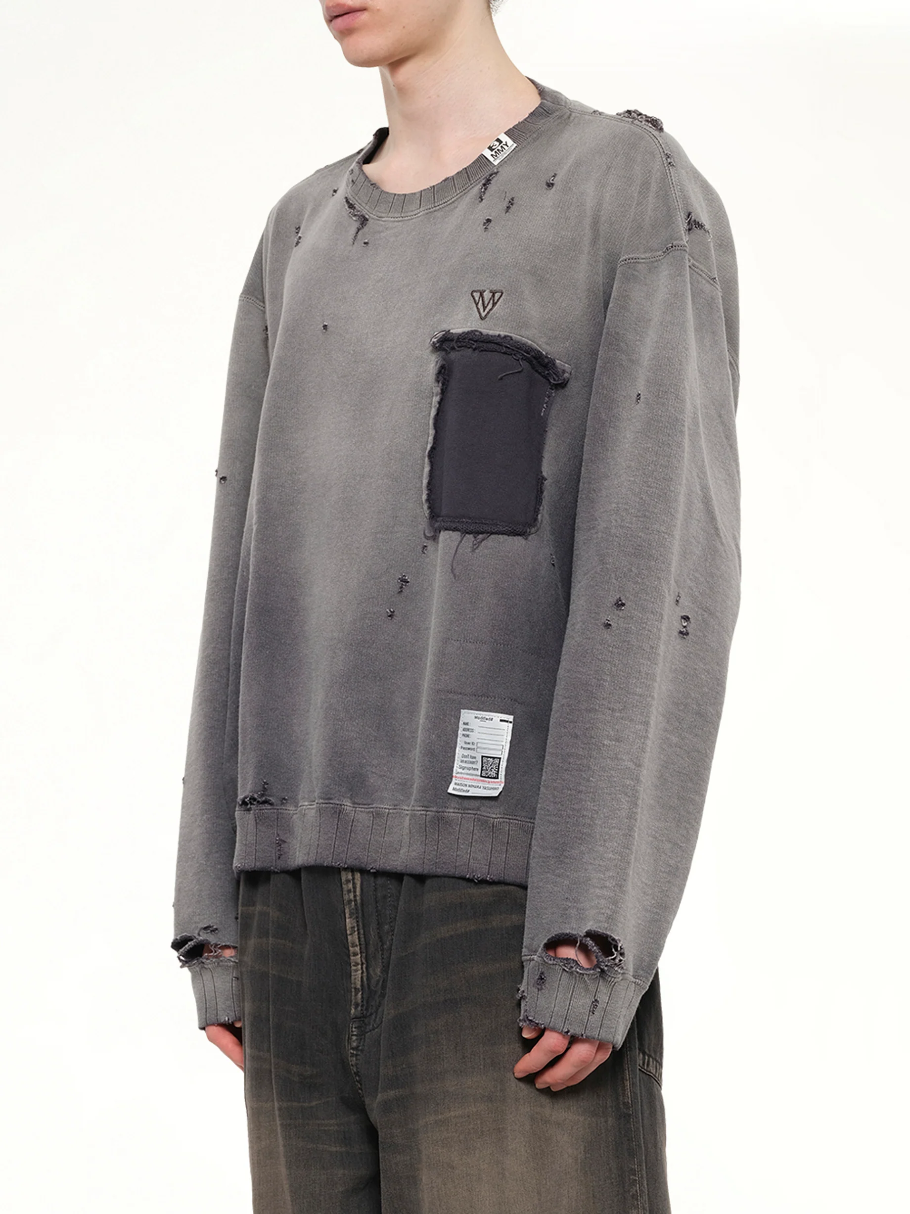 Sun Faded Pullover in Black - Image 3