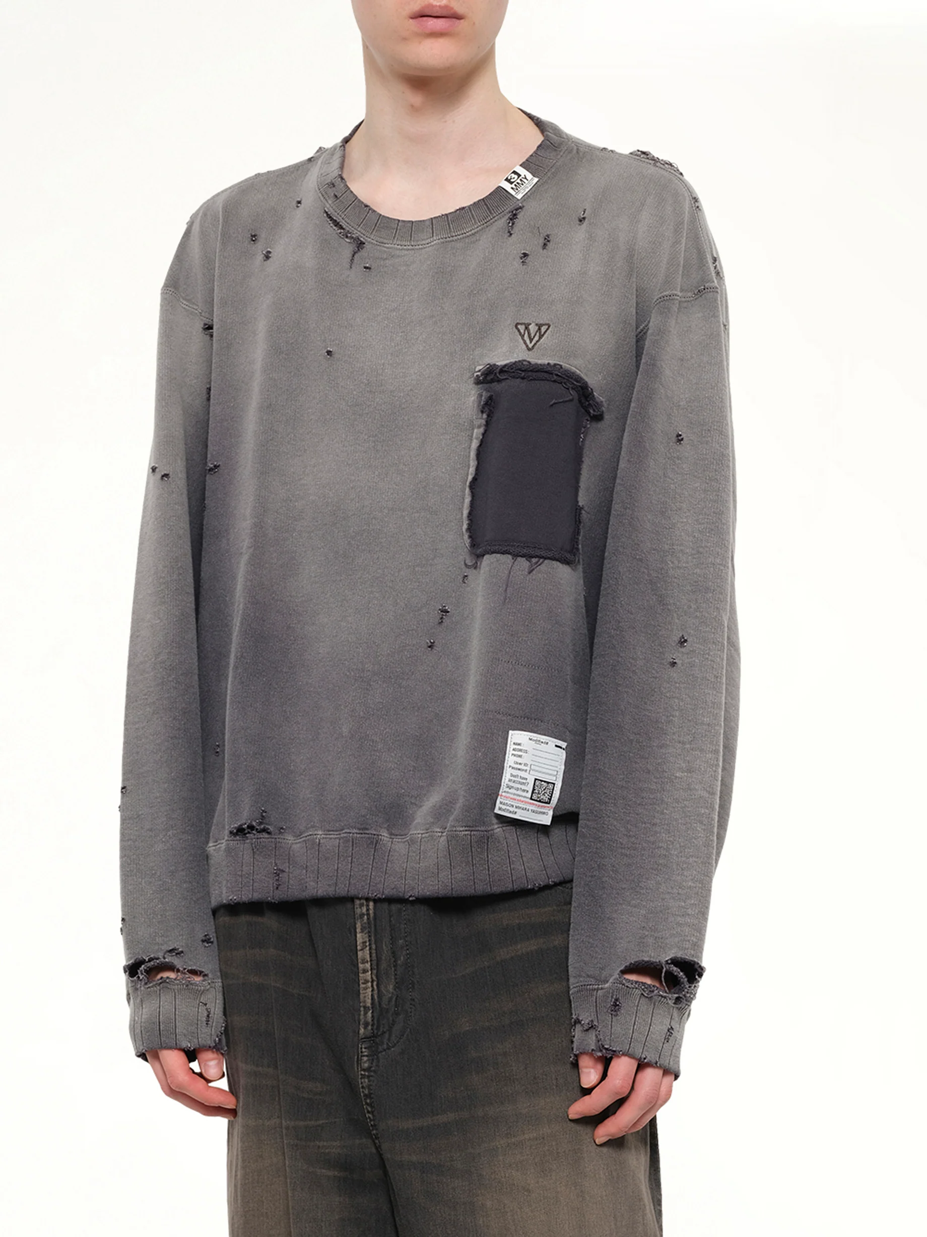 Sun Faded Pullover in Black - Image 6
