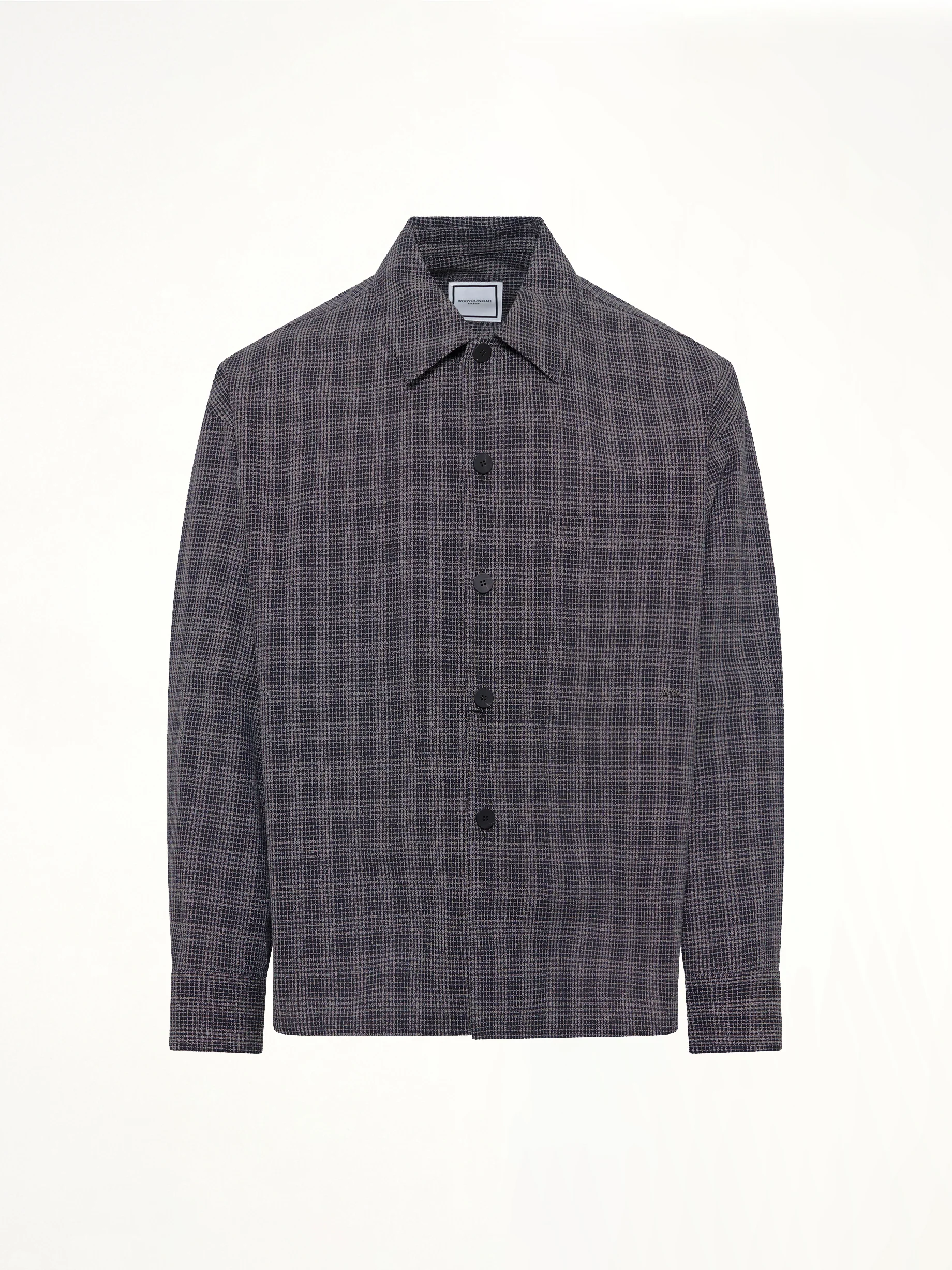 Tweed Shirt in Black - Image 2