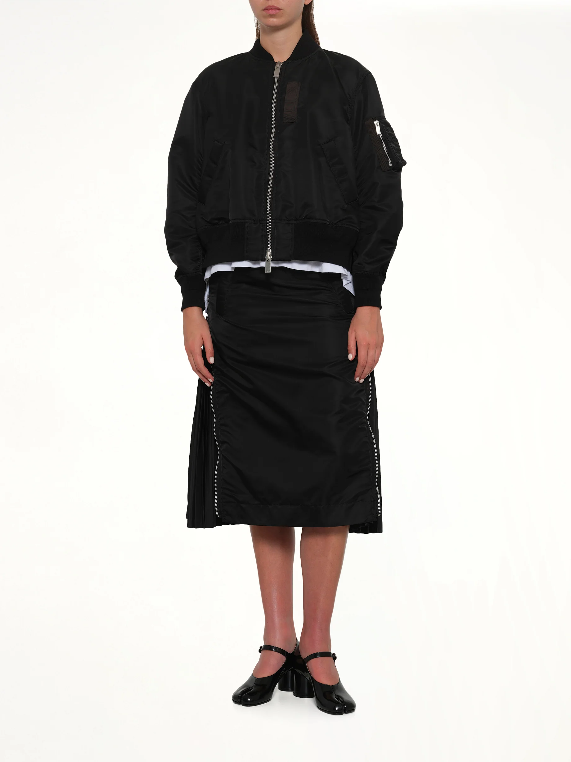 Nylon Twill Blouson in Black - Image 4