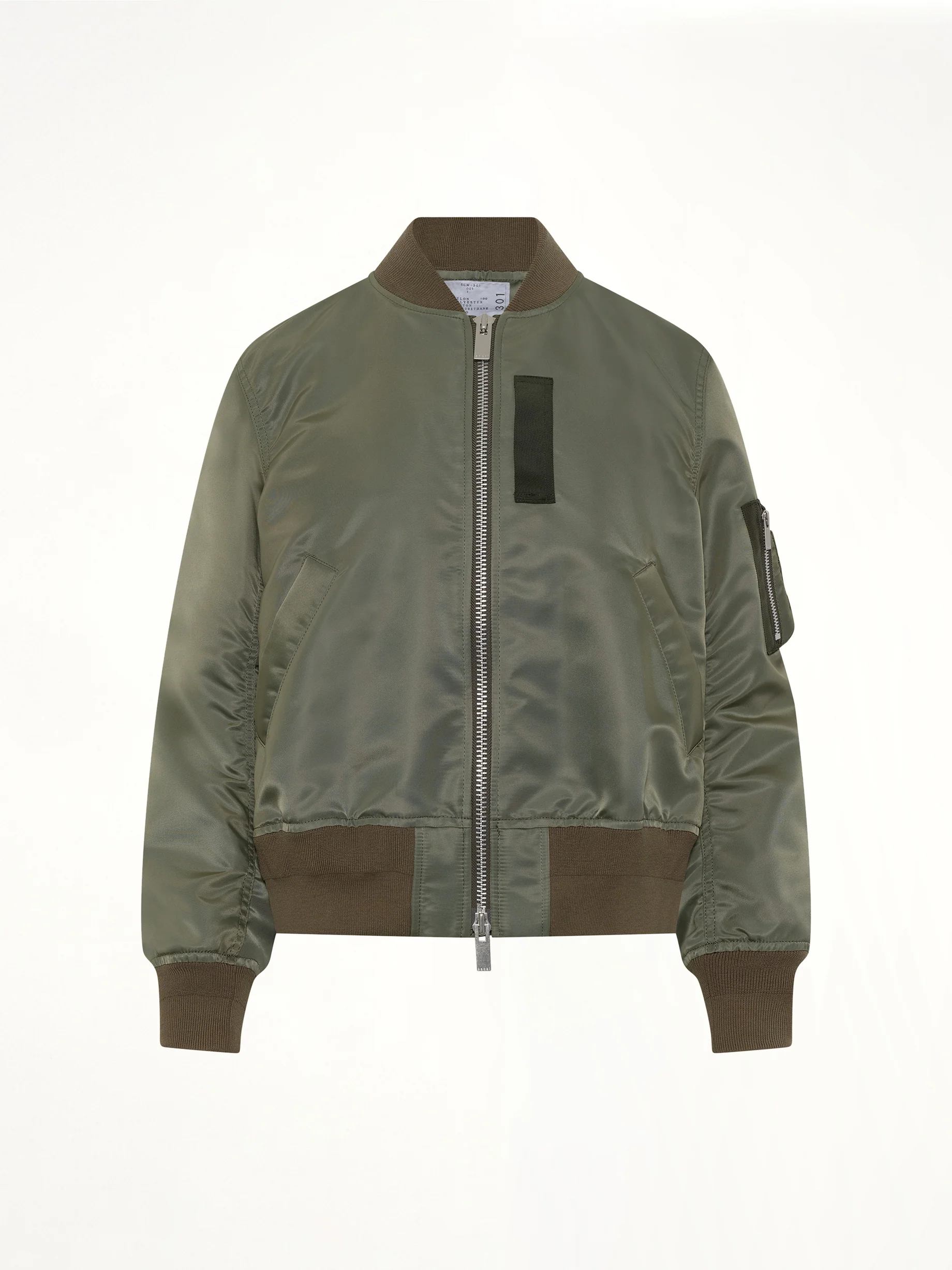 Nylon Twill Blouson in Khaki - Image 2