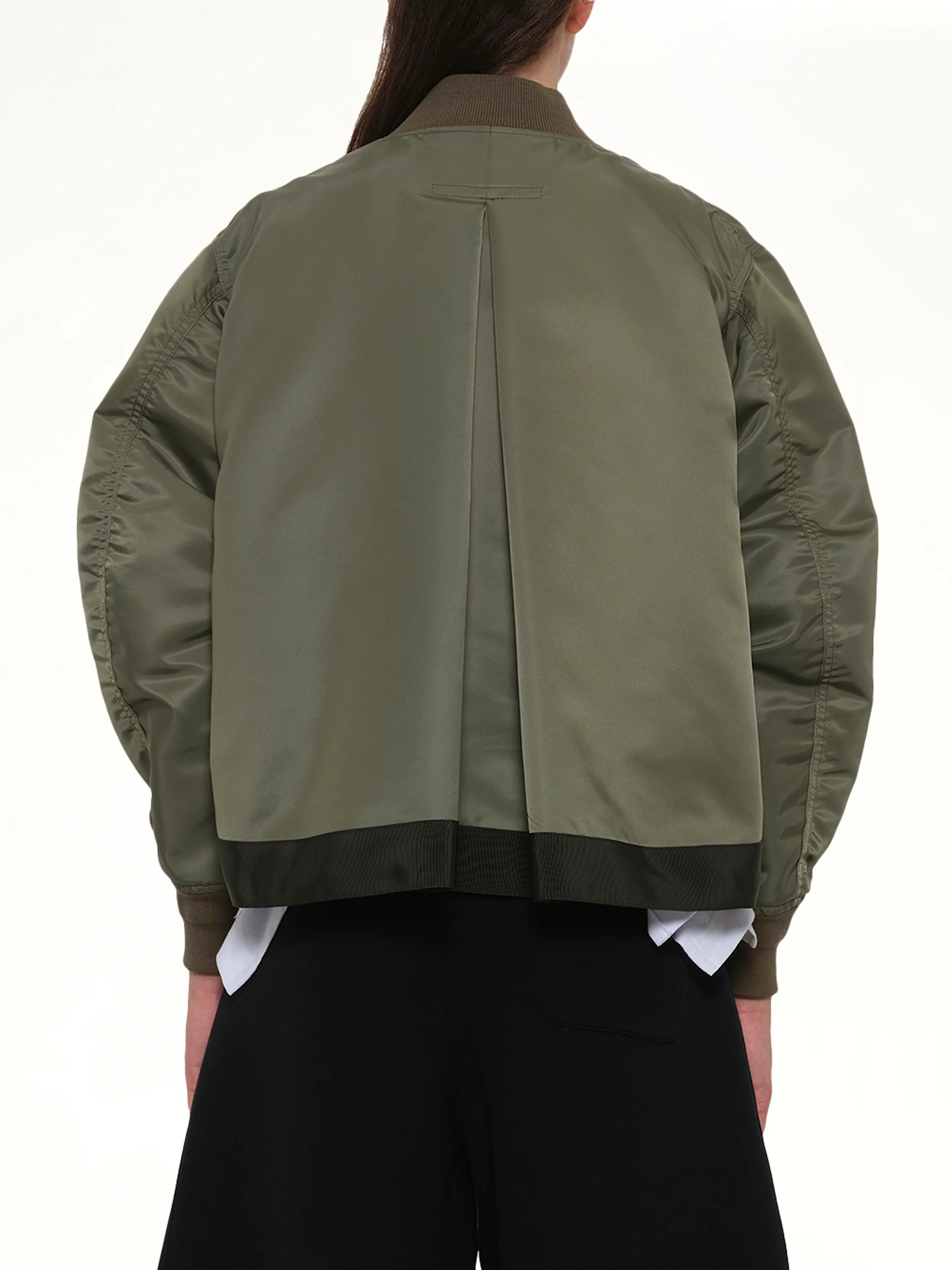 Nylon Twill Blouson in Khaki - Image 5