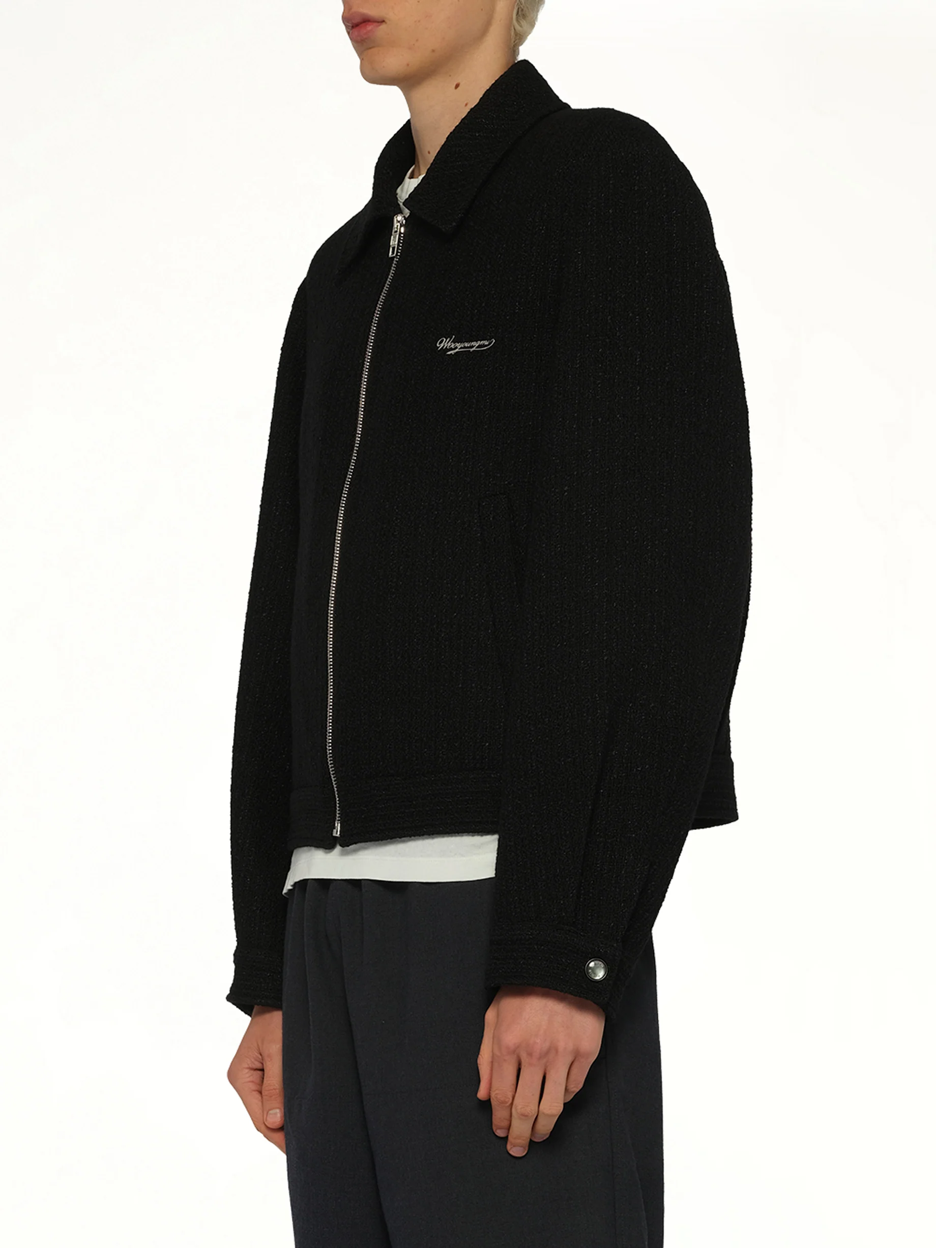 Wool Blouson in Black - Image 3