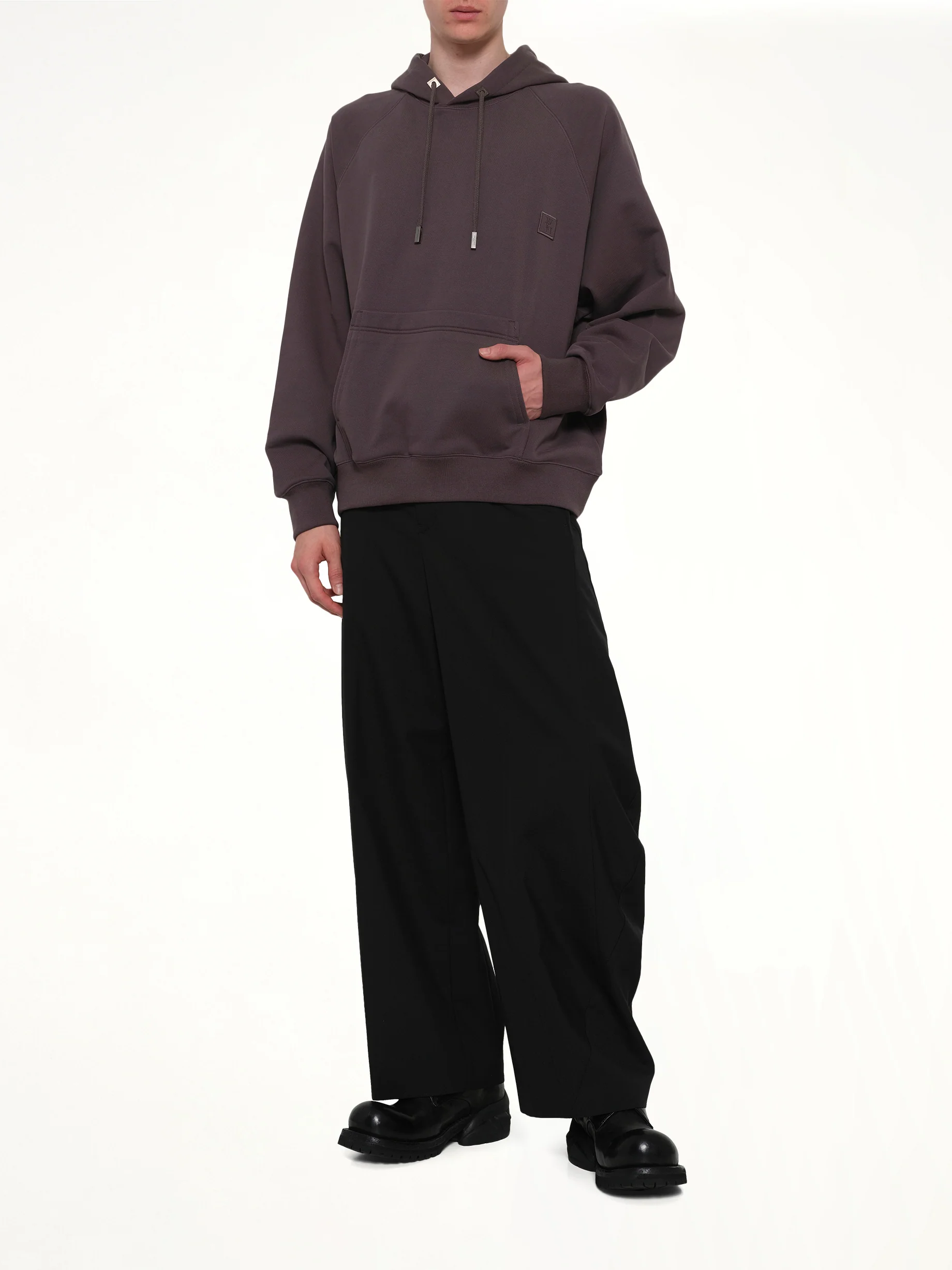 WYM Patch Hoodie in Grey - Image 4