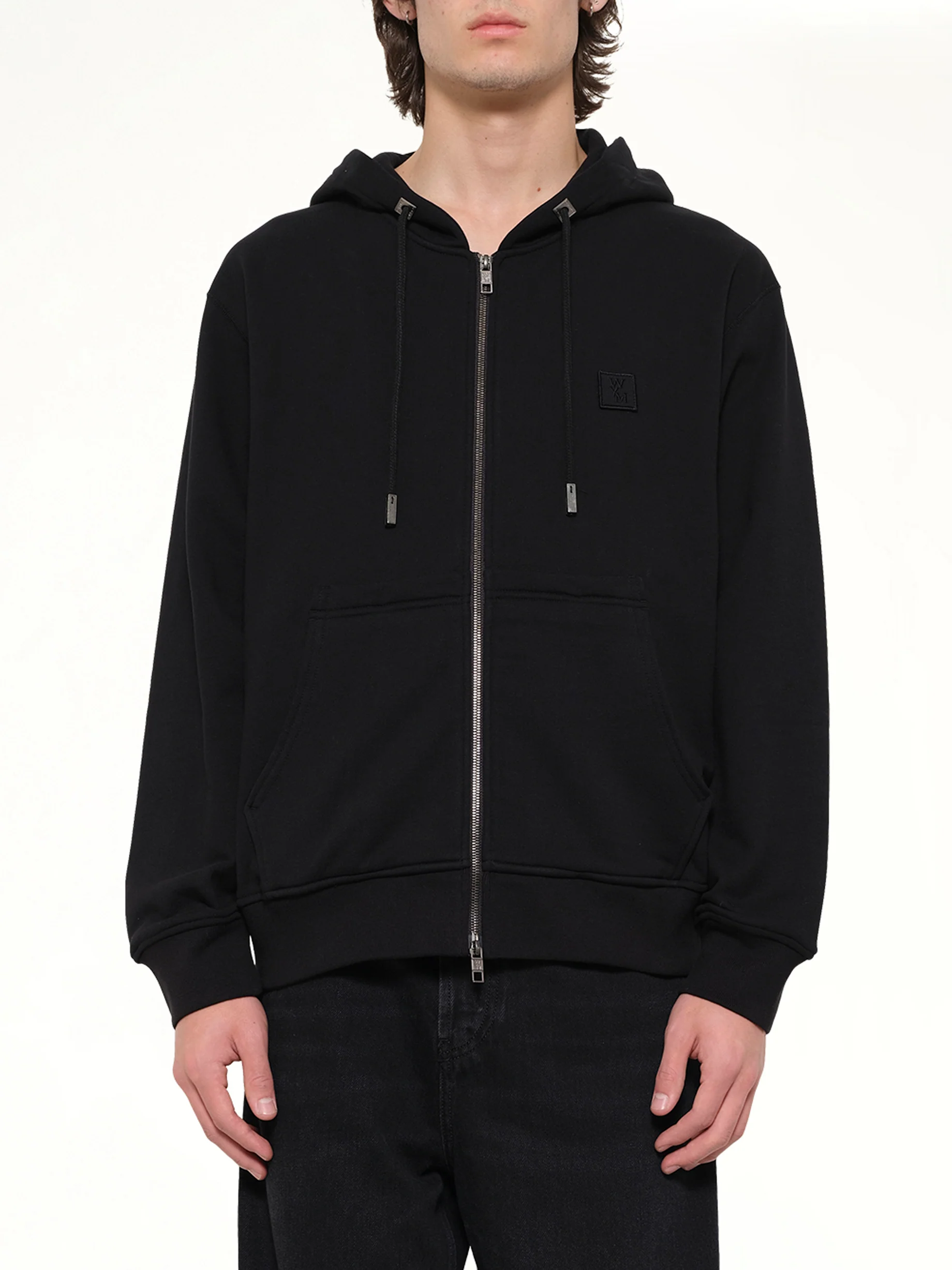 WYM Zip Hoodie in Black