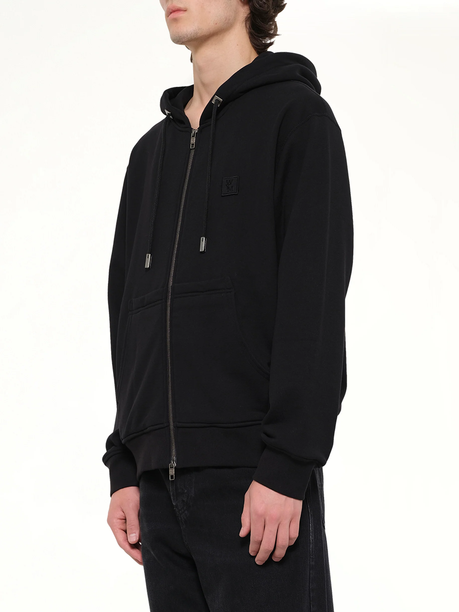 WYM Zip Hoodie in Black - Image 3