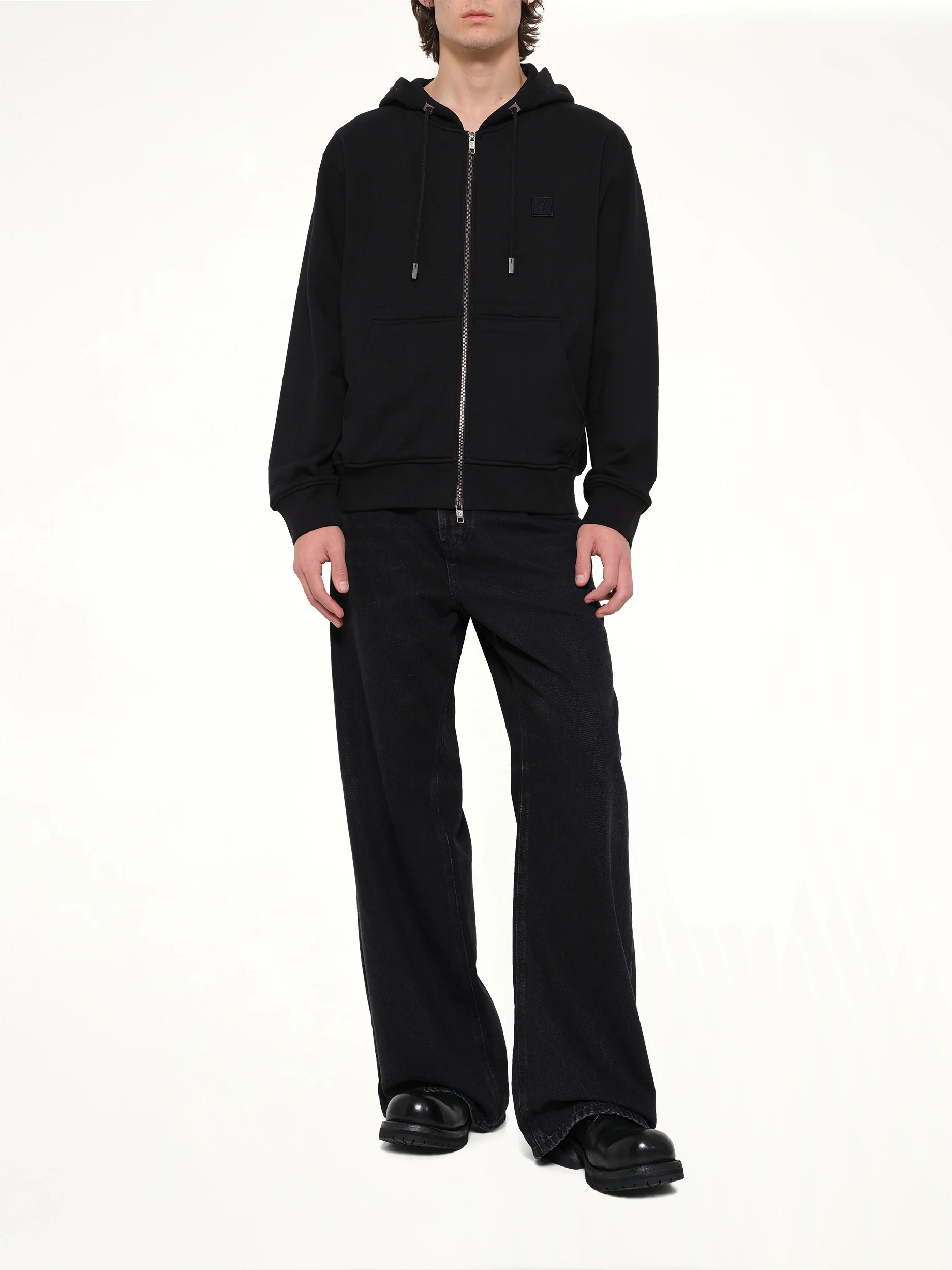 WYM Zip Hoodie in Black - Image 4