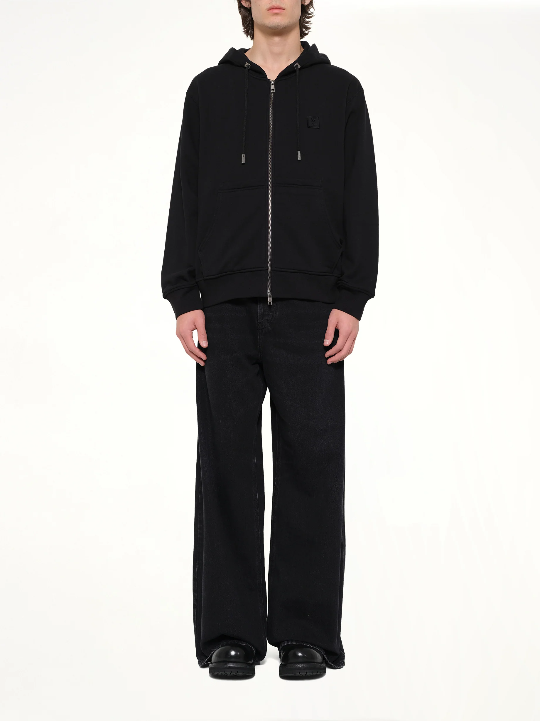 WYM Zip Hoodie in Black - Image 7