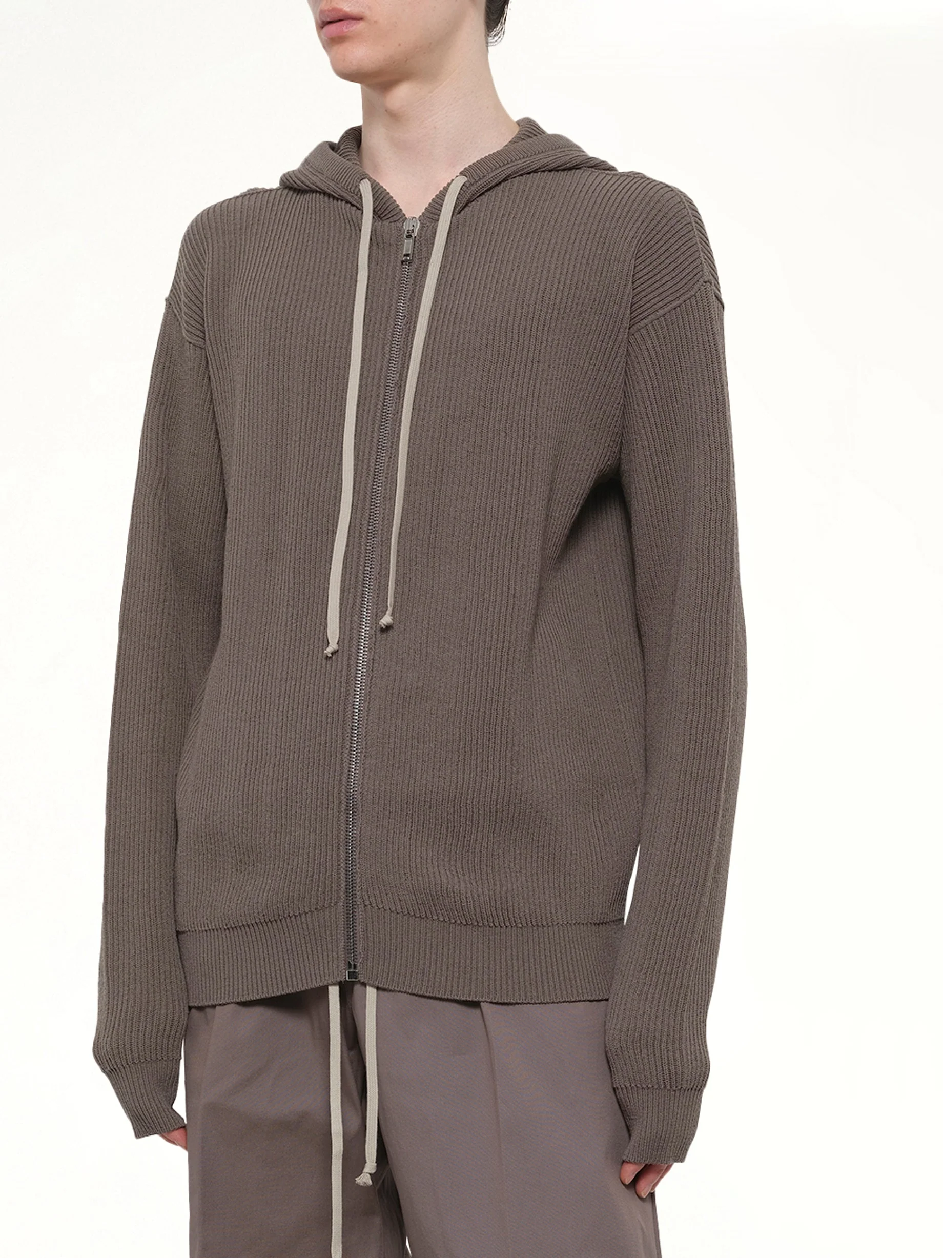 Zipped Hoodie in Dust - Image 6