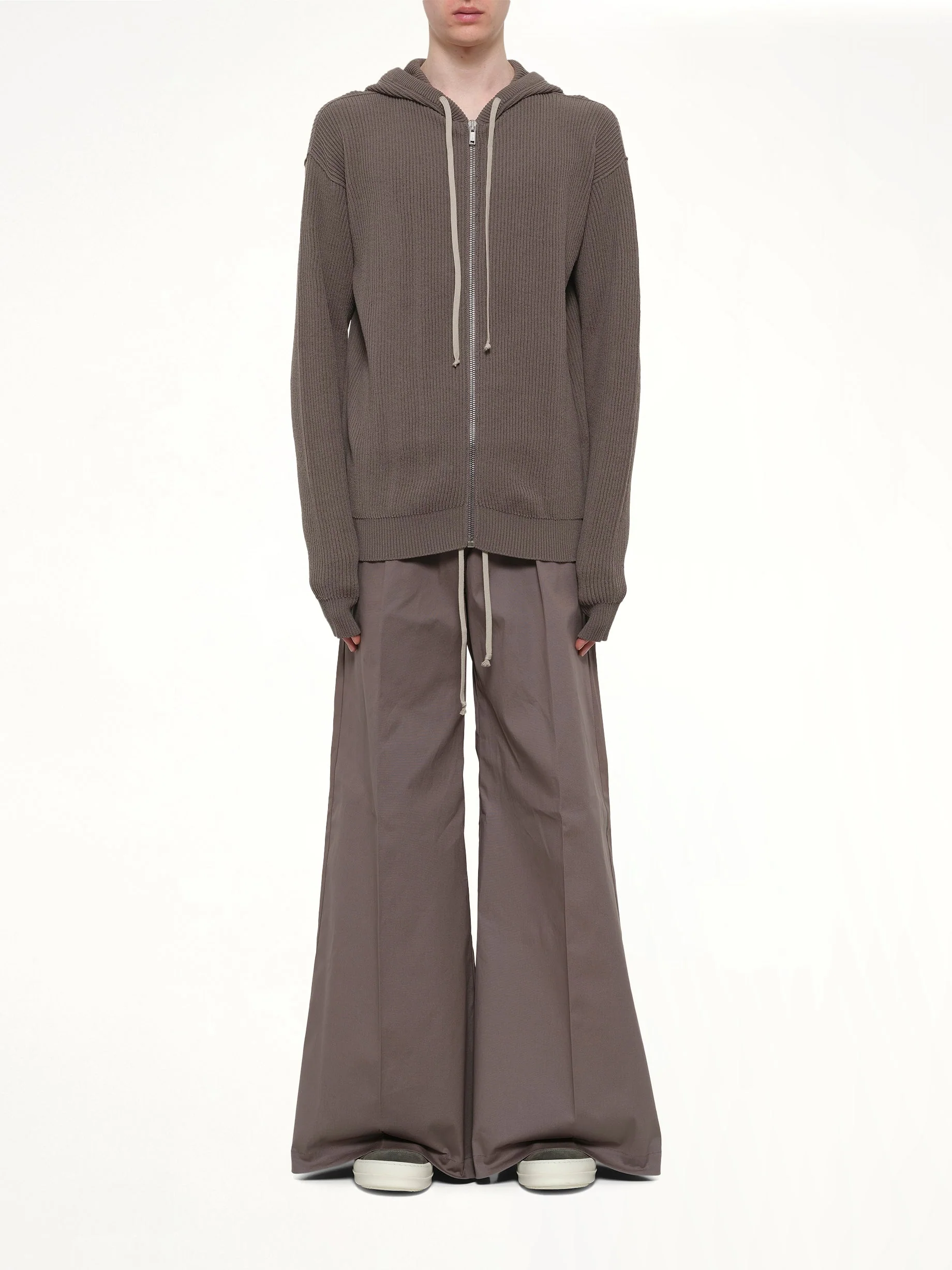 Zipped Hoodie in Dust - Image 7