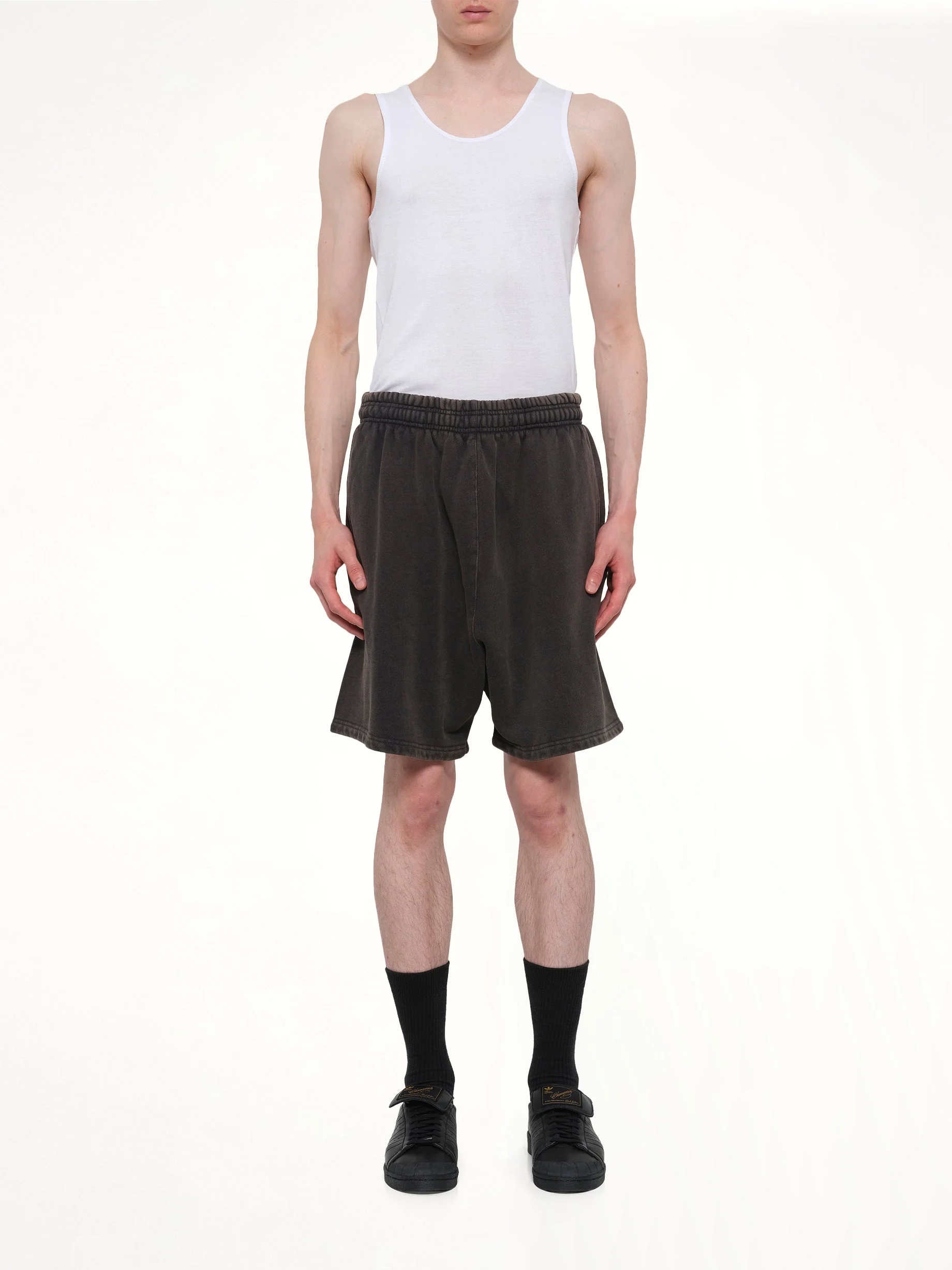 Standard Sweatshort in Washed Black - Image 7