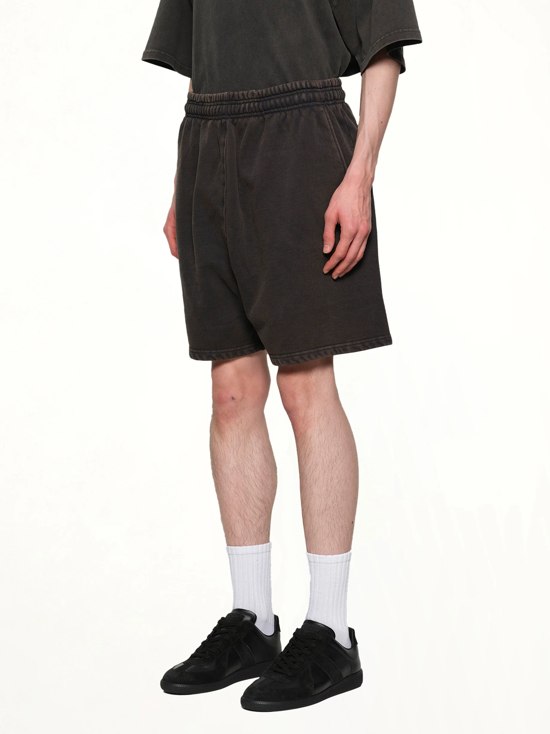 Standard Sweatshorts in Washed Black - Image 3