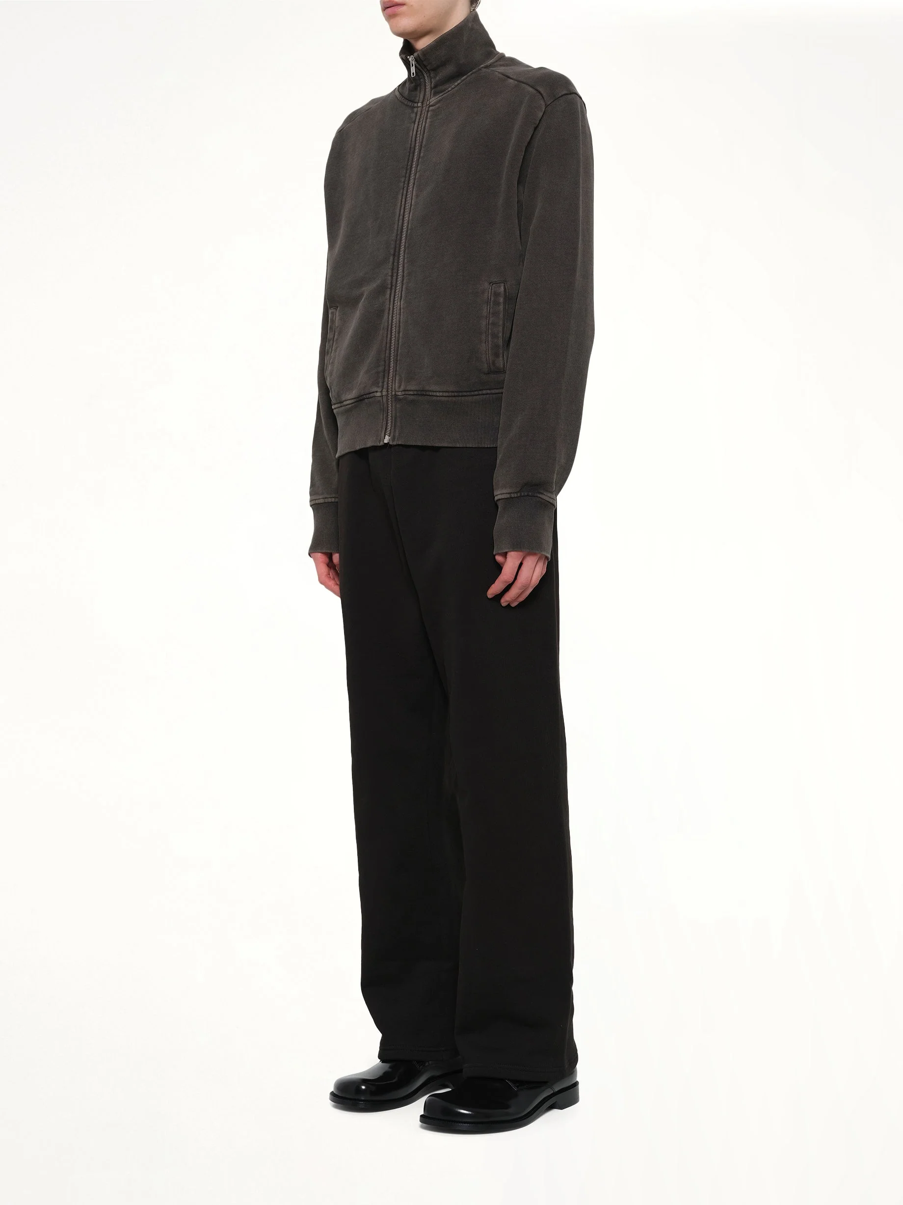 Standard Track Jacket in Washed Black - Image 4